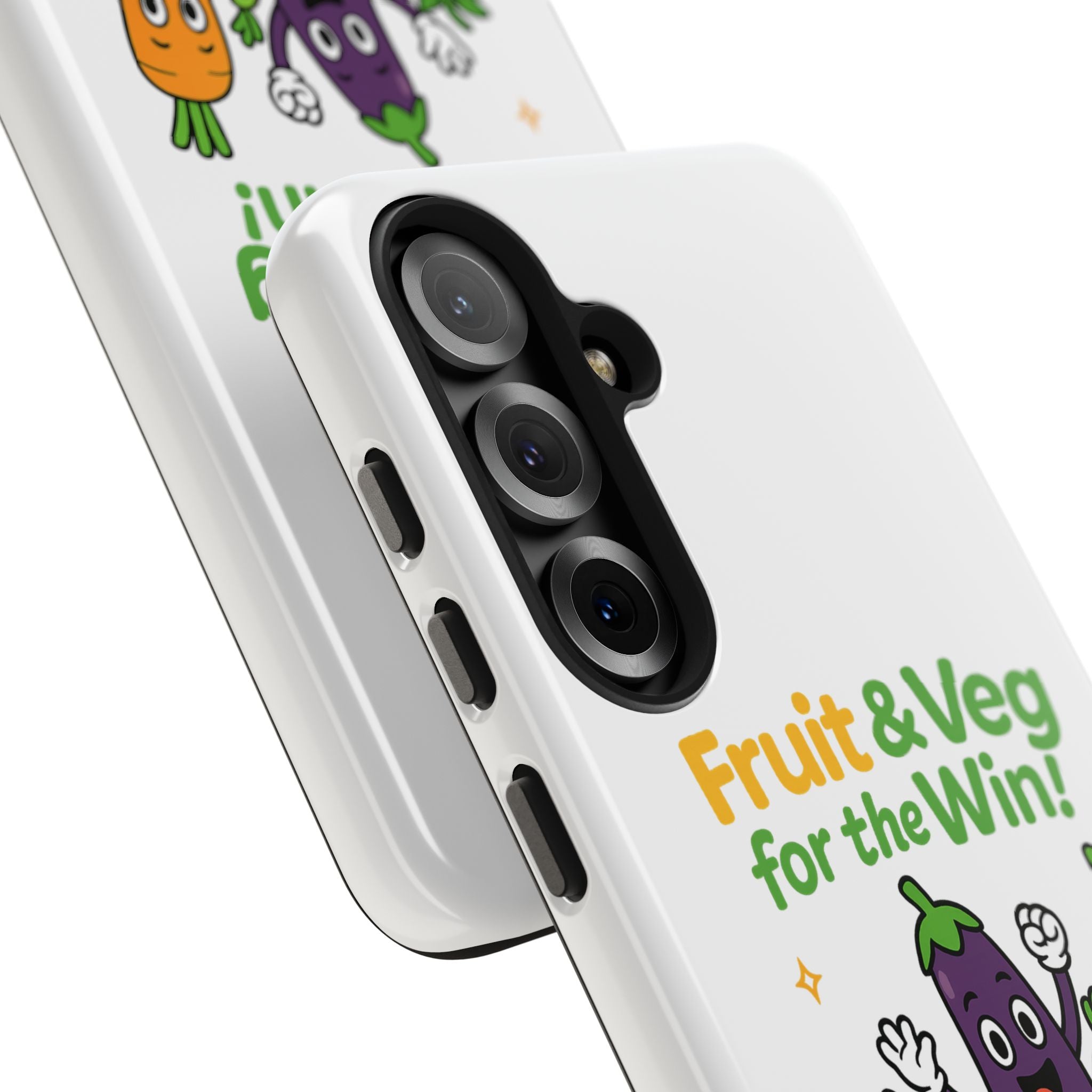 Phone Case — "Fruit & Veg for the Win!" Cute Healthy Veggie Design