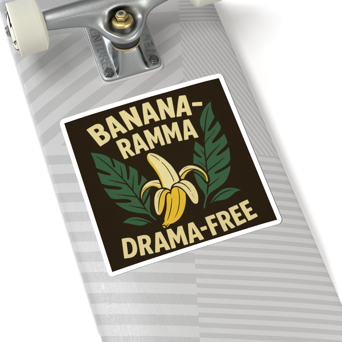 Banana-Ramma Drama-Free Stickers, Quirky Decor, Fun Gifts, Laptop Decals, Unique Party Favors, Summer Vibes