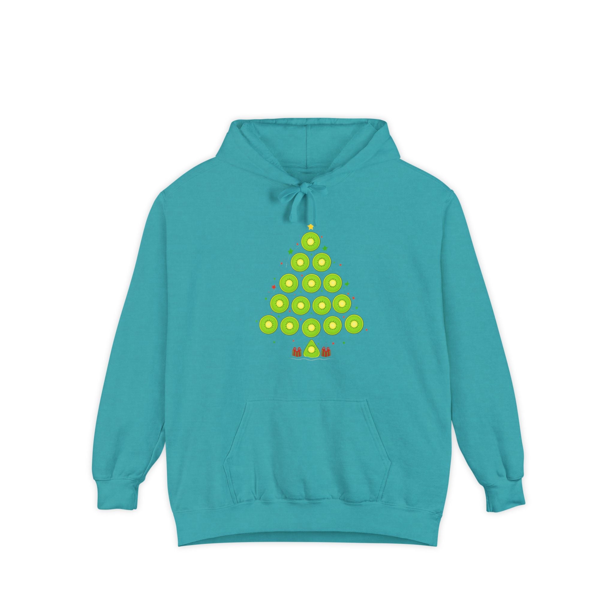 Christmas Ornament Tree Hoodie — Green Bauble Holiday Sweatshirt