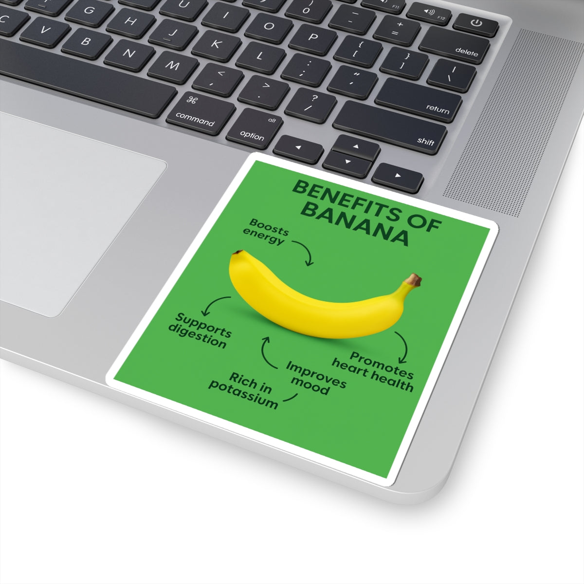 Banana Benefits Kiss-Cut Stickers - Fun, Educational, Colorful Decals for Laptops, Water Bottles, and Journals, Great Gift for Fruit [...]