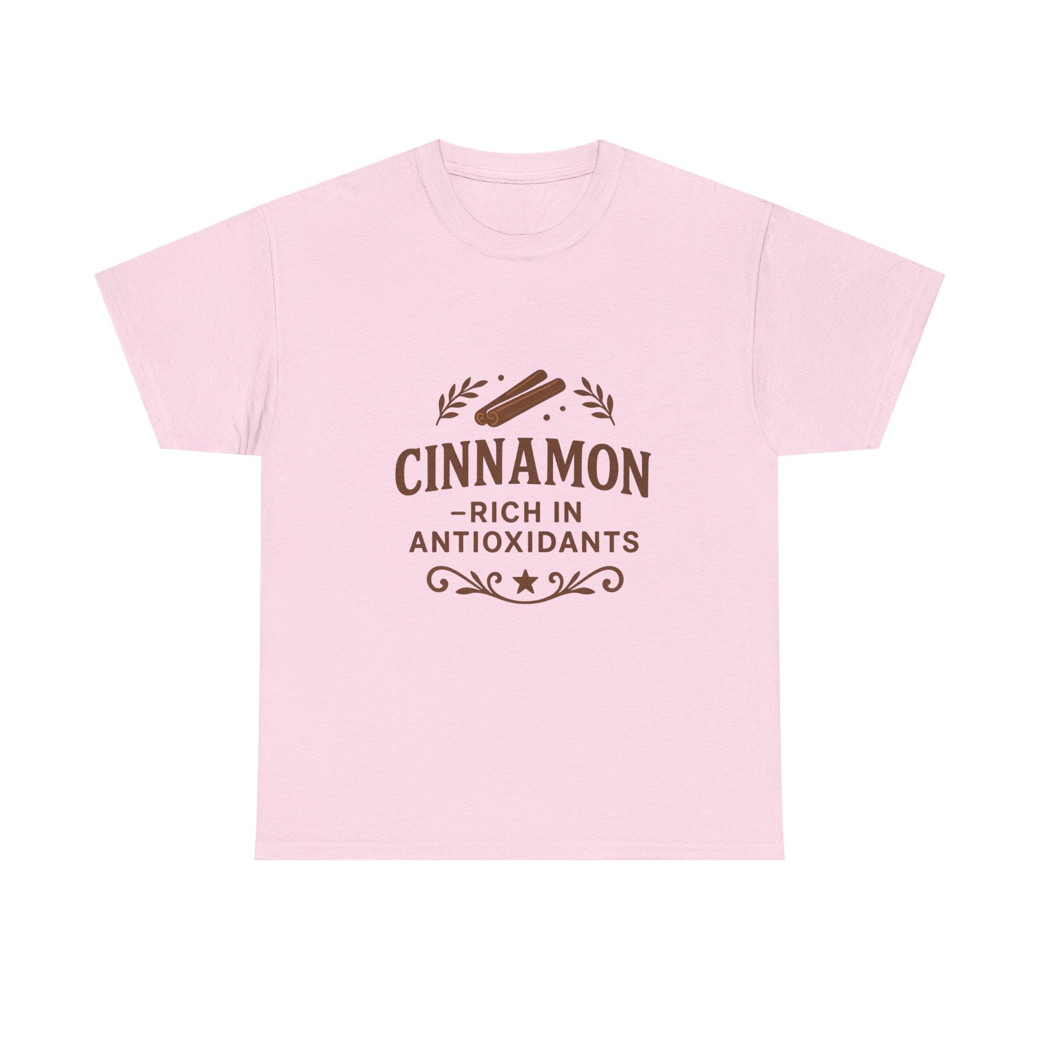 Cinnamon Antioxidant Unisex Heavy Cotton Tee, Relaxed Fit Tee, Gift for Health Enthusiasts, Casual Statement Shirt, Funny Foodie Apparel