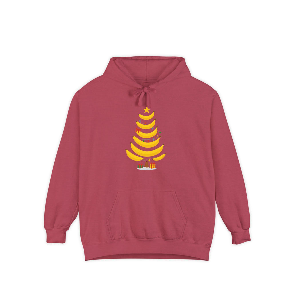 Banana Christmas Tree Hoodie — Novelty Holiday Sweatshirt