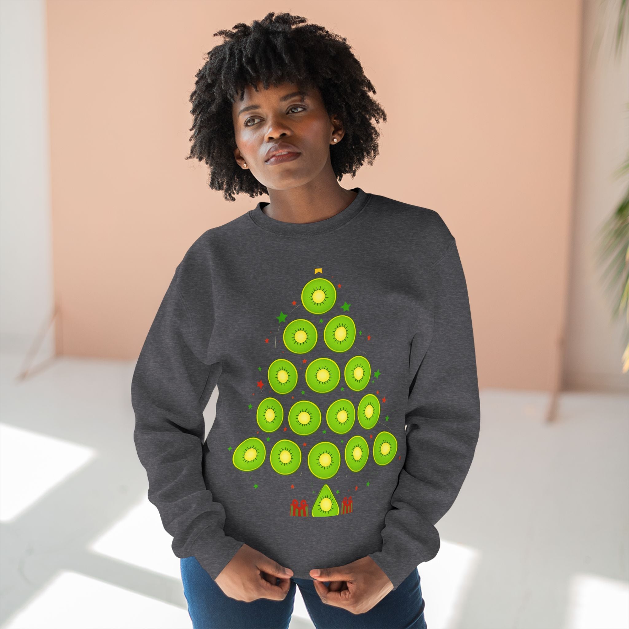 Avocado Christmas Tree Sweatshirt — Festive Holiday Crewneck