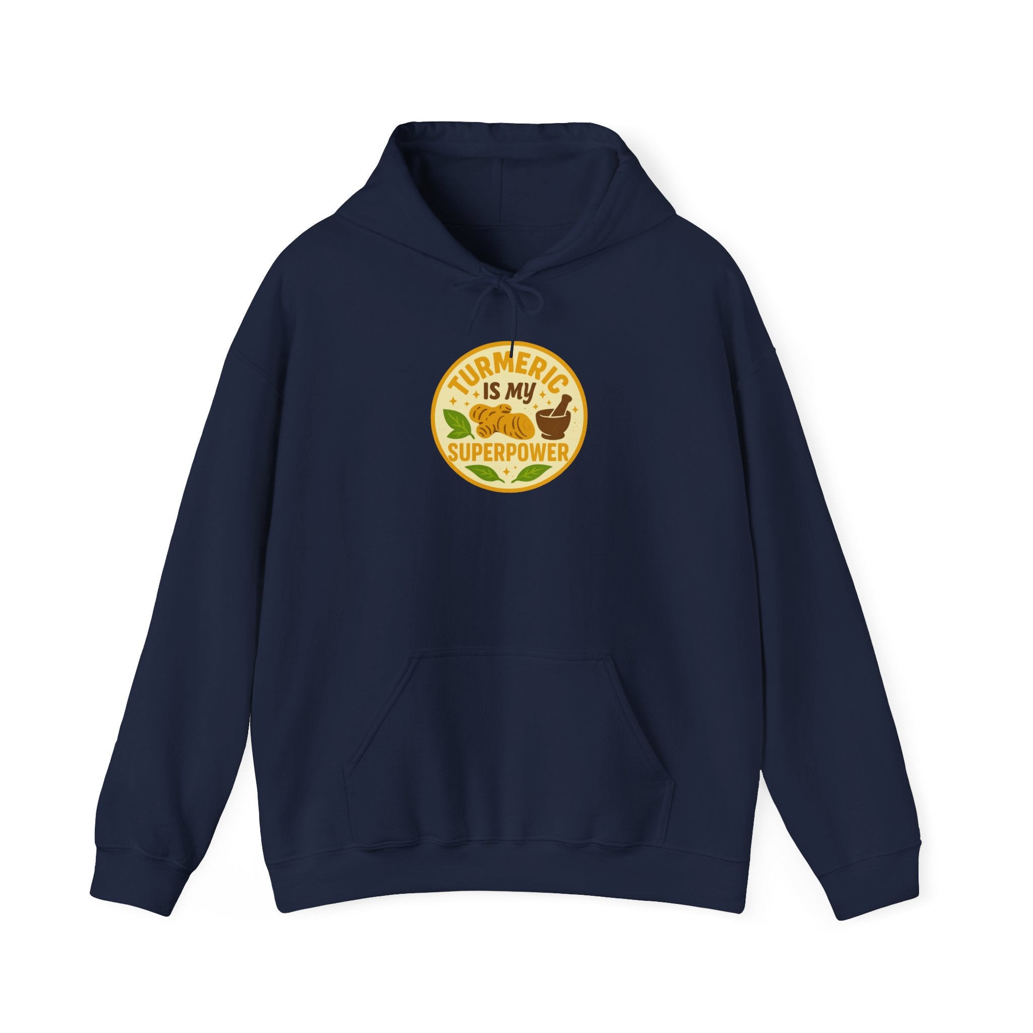 Turmeric Is My Superpower Sweatshirt | Unisex Heavy Blend Hoodie, Wellness Gift, Natural Living Apparel, Cozy Fashion, Healthy Lifestyle