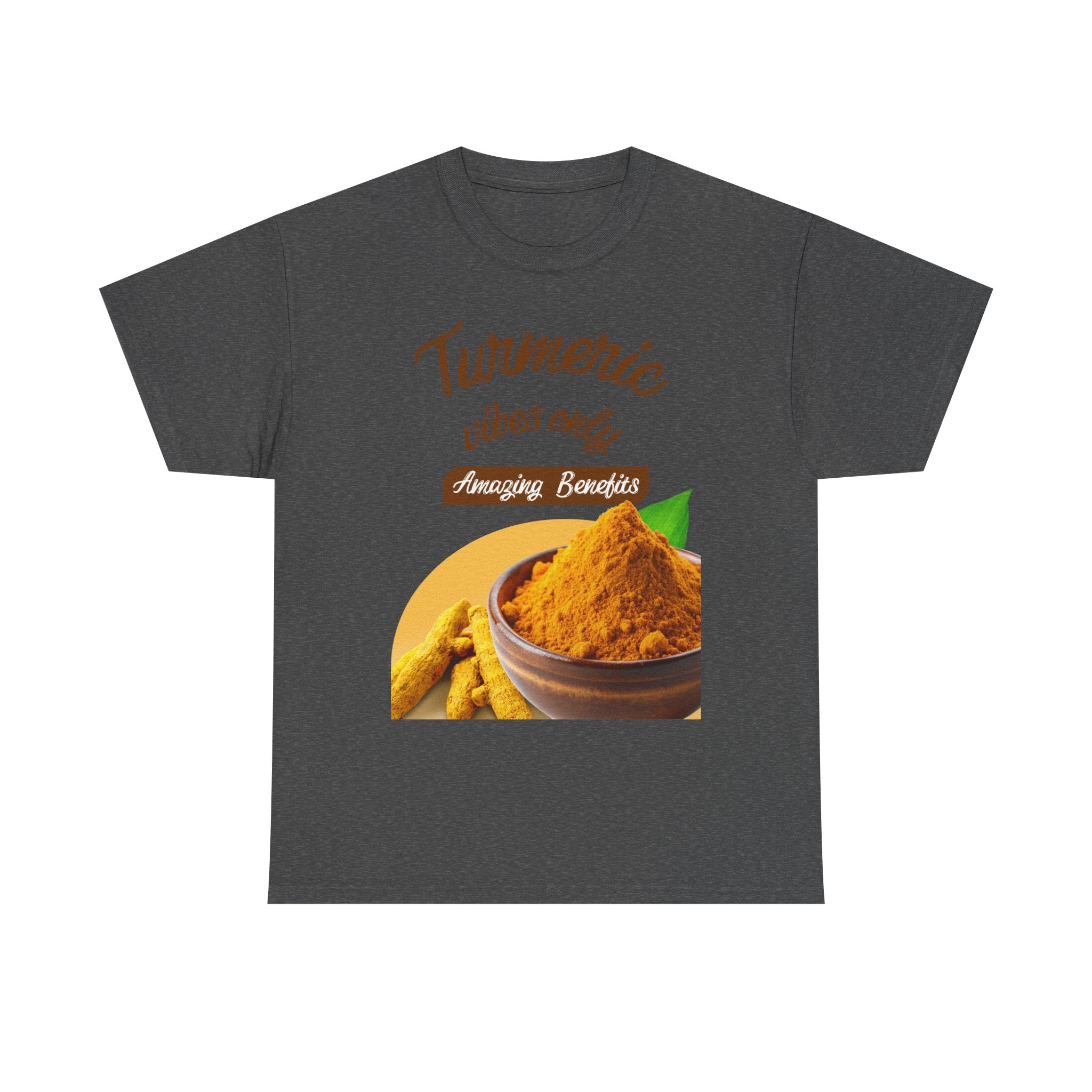 Turmeric Vibes Only Tee, Relaxed Unisex Cotton Shirt for Wellness Lovers, Great for Gifts, Health & Wellness Events, Casual Everyday Wear