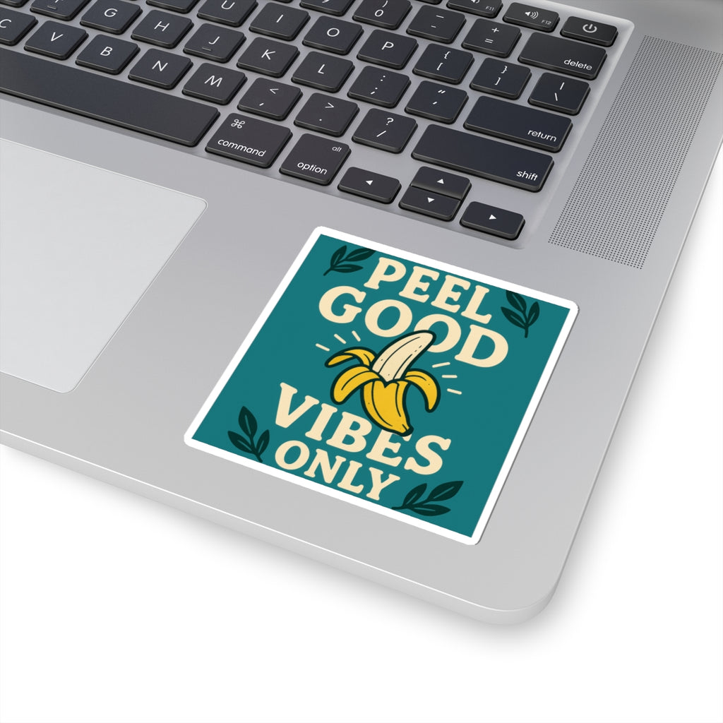 Banana Vibes Stickers | Peel Good Vibes Only, Fun Laptop Decor, Cheerful Gift, Summer Accessories, Party Favors