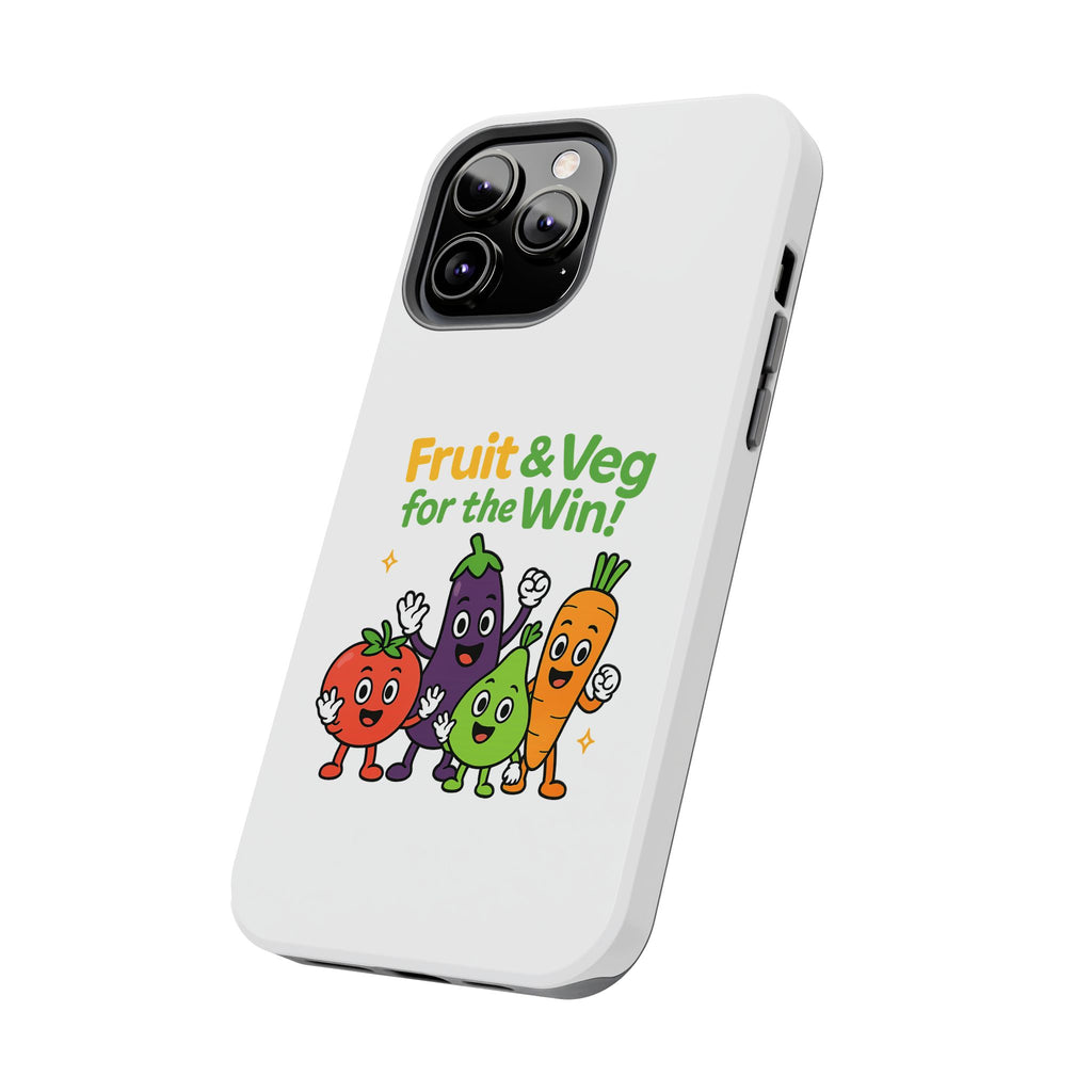 Phone Case — "Fruit & Veg for the Win!" Cute Healthy Veggie Design