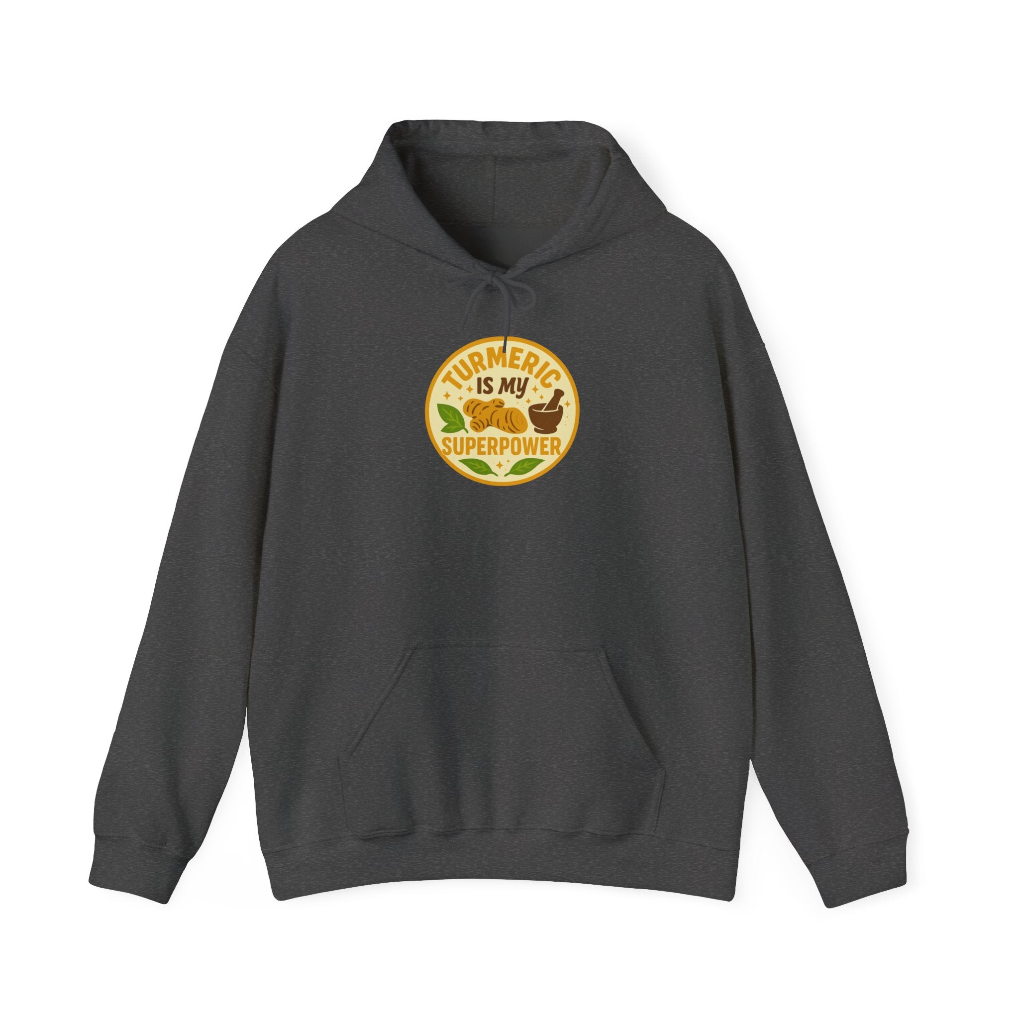 Turmeric Is My Superpower Sweatshirt | Unisex Heavy Blend Hoodie, Wellness Gift, Natural Living Apparel, Cozy Fashion, Healthy Lifestyle
