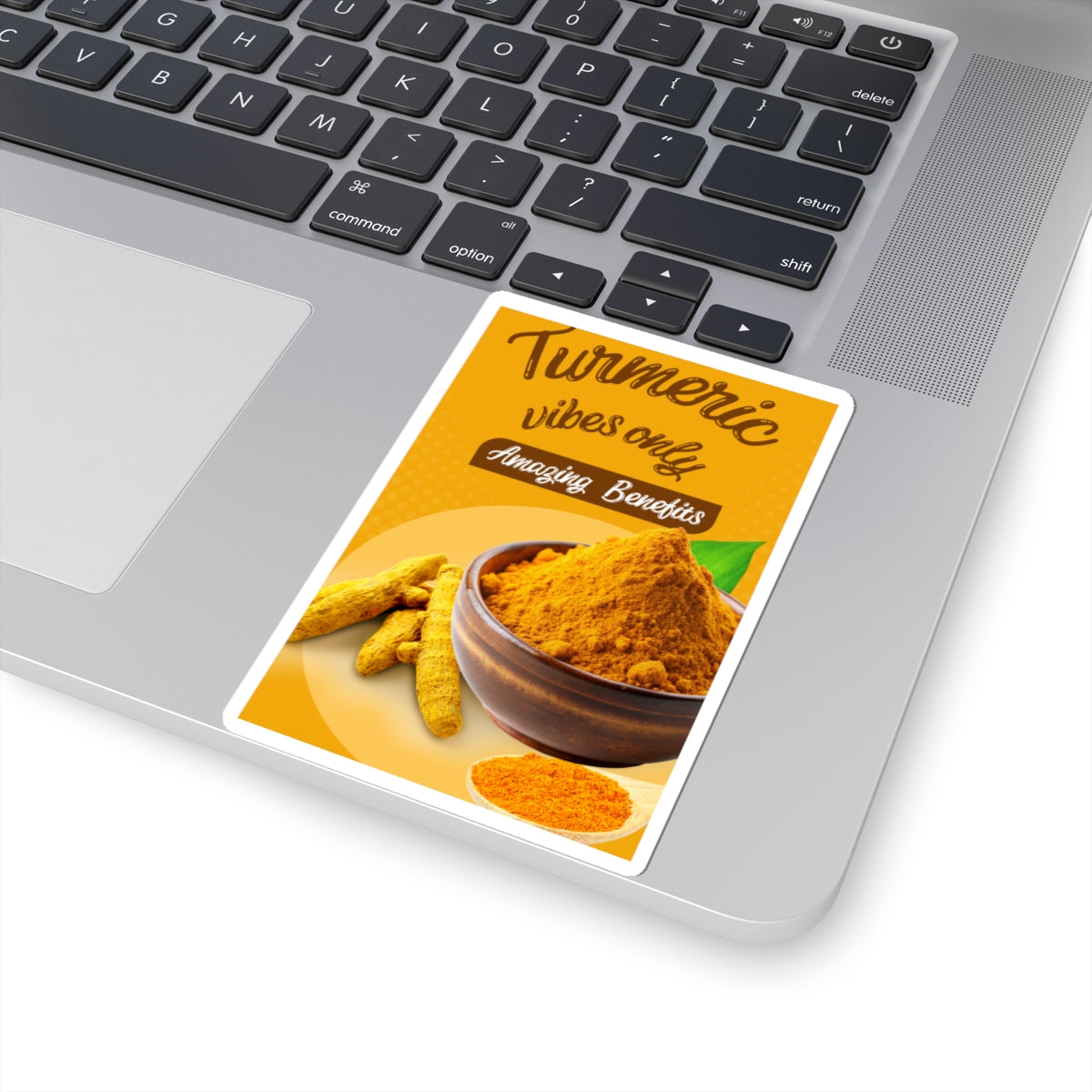 Turmeric Vibes Only Stickers | Health and Wellness Decor, Laptop Accessories, Gift for Yogis, Kitchen Decor, Nature Lovers