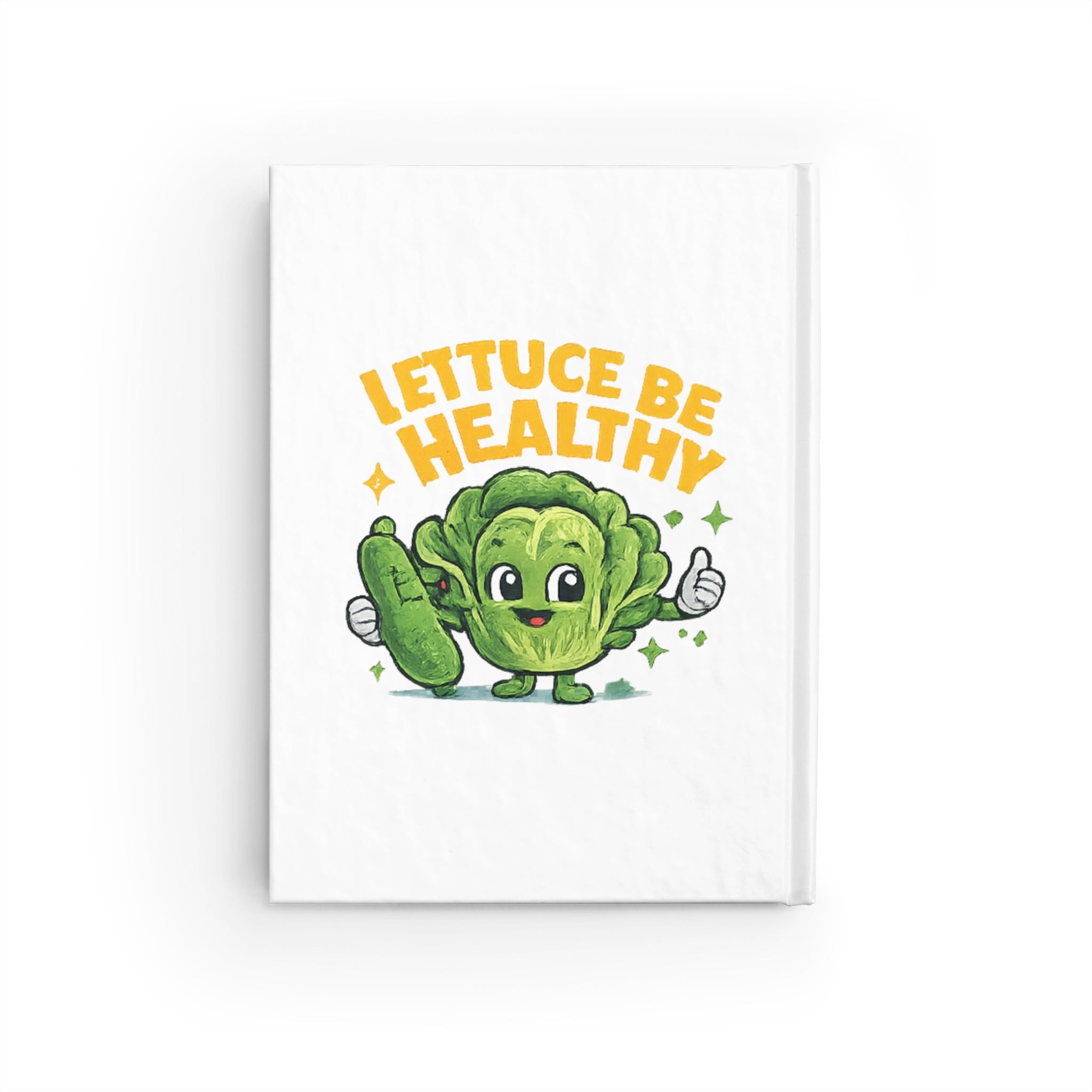 Lettuce Be Healthy Journal — Cute Veggie Wellness Notebook