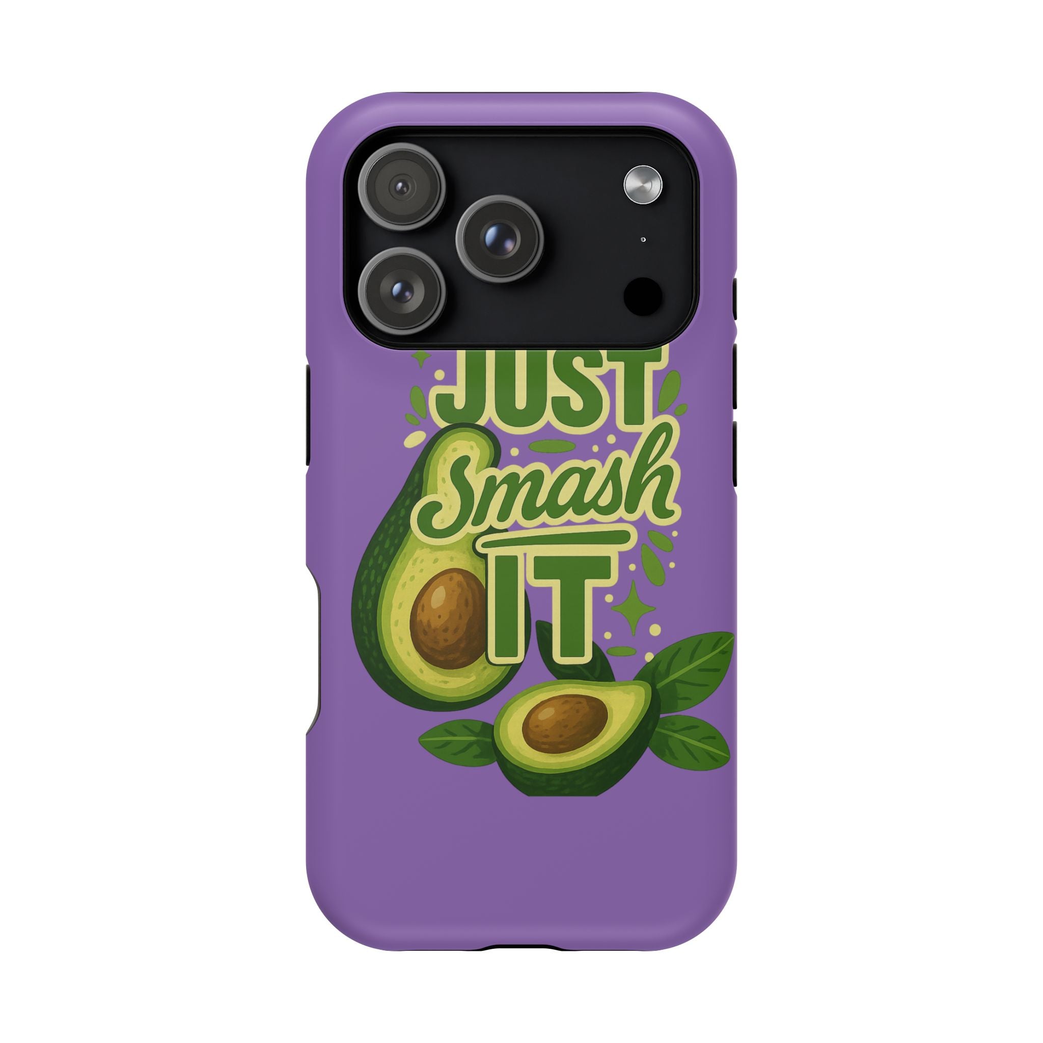 Phone Case — "Just Smash It" Avocado Magnetic Impact-Resistant Case