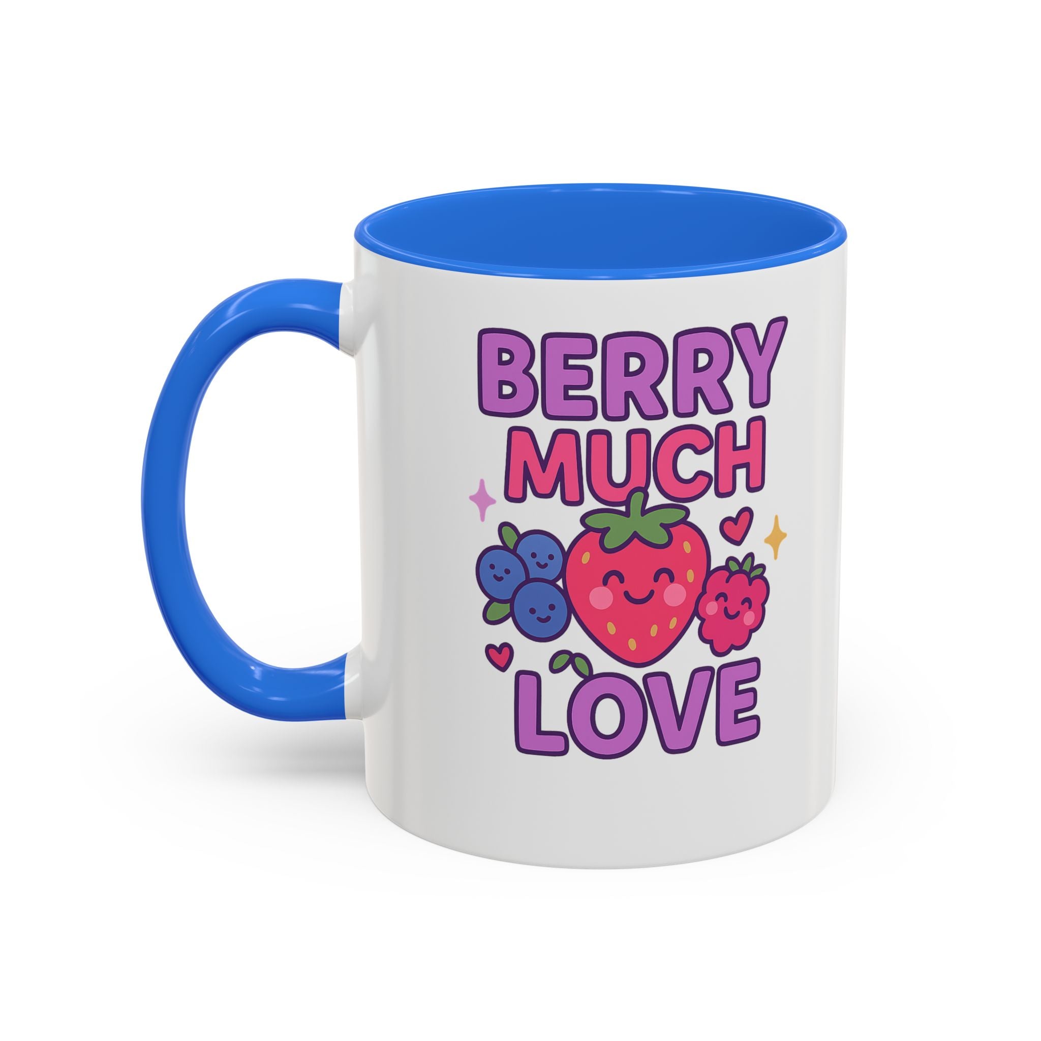 Berry Much Love Mug — Cute Fruit Cartoon Coffee Cup (11oz & 15oz)