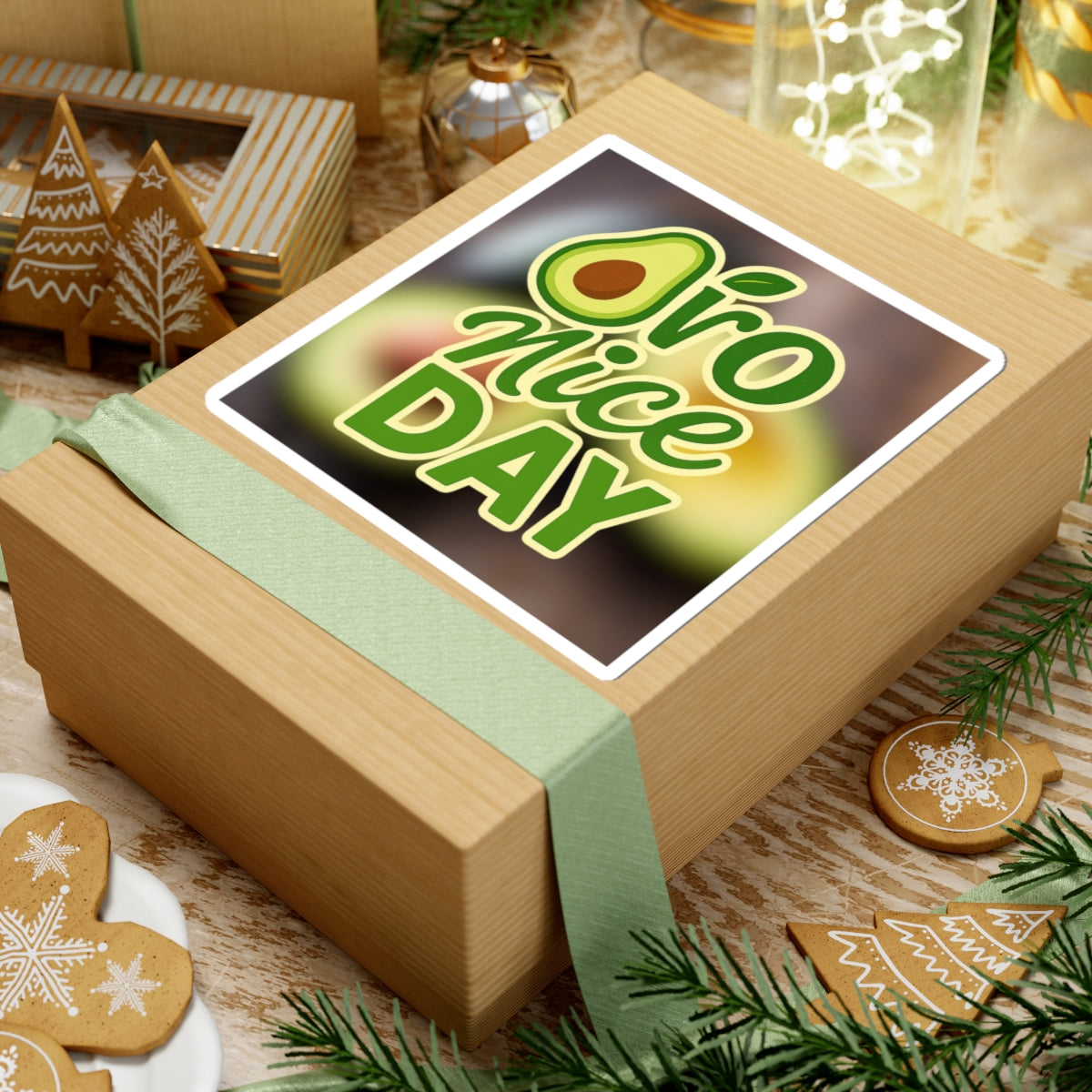 Avocado Kiss-Cut Stickers - Fun Decor for Laptops, Water Bottles, Journals, Gifts for Food Lovers, Cute Home/Office Accessories