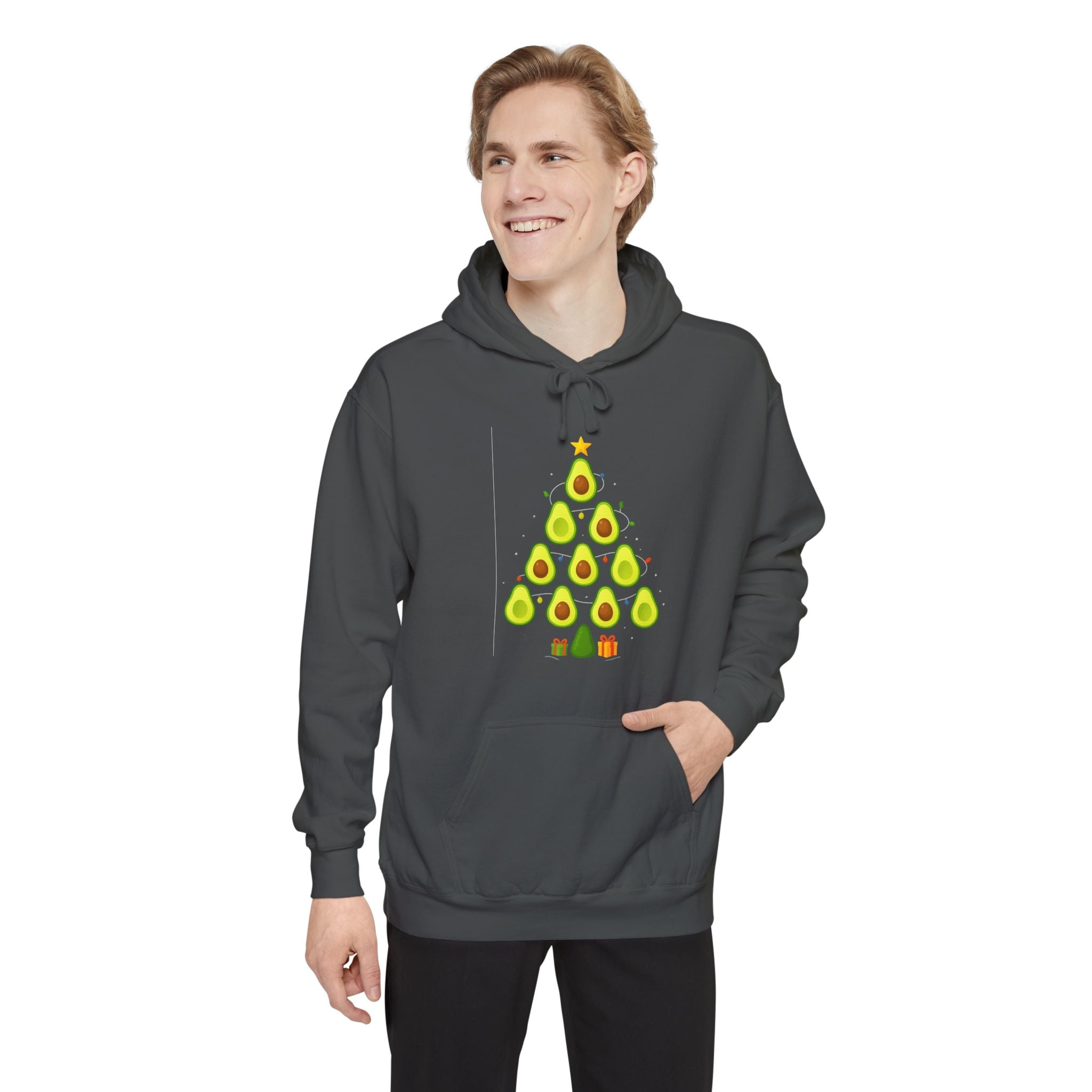 Avocado Christmas Tree Hoodie — Cute Holiday Avocado Tree Sweatshirt