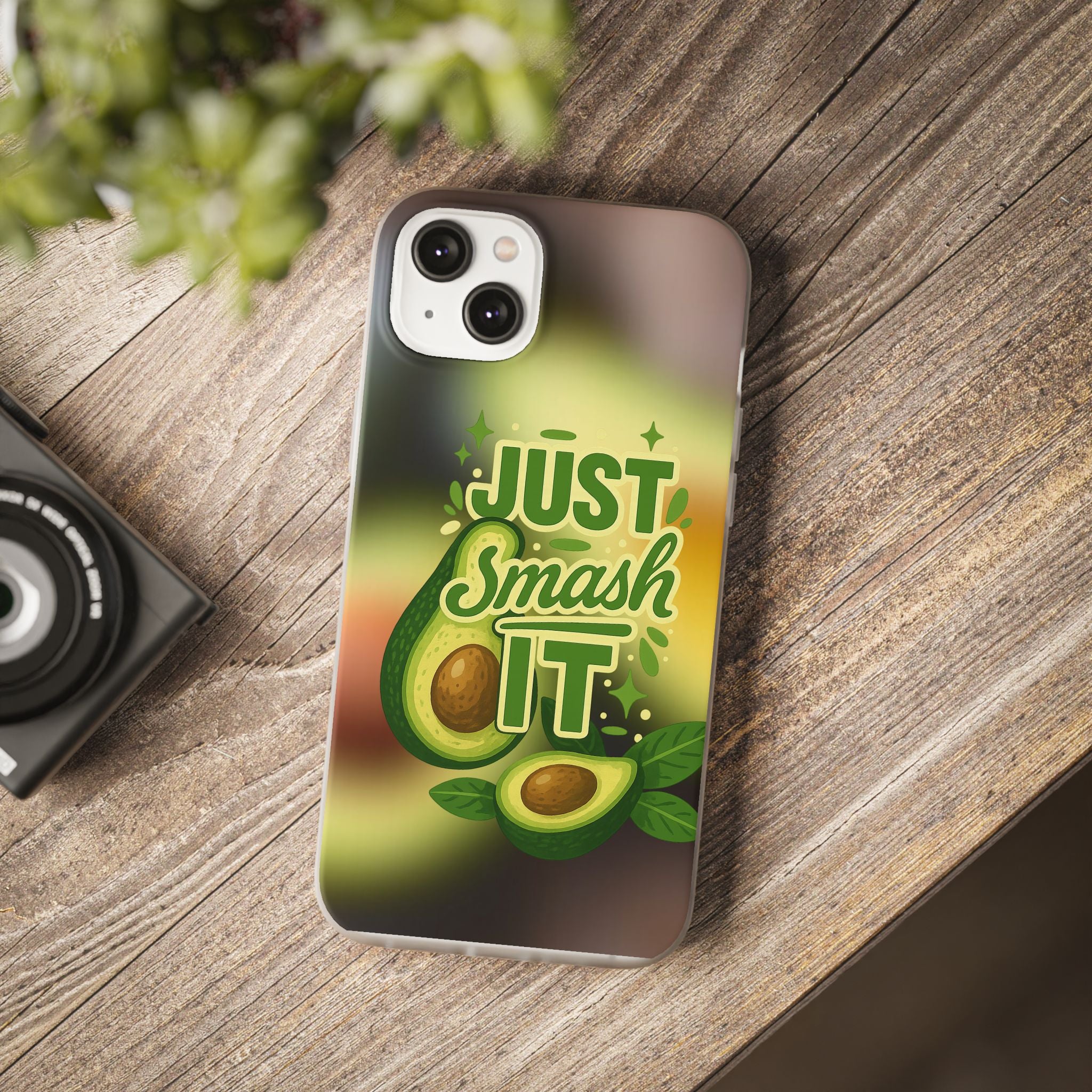 Phone Case - "Just Smash It" Avocado Design