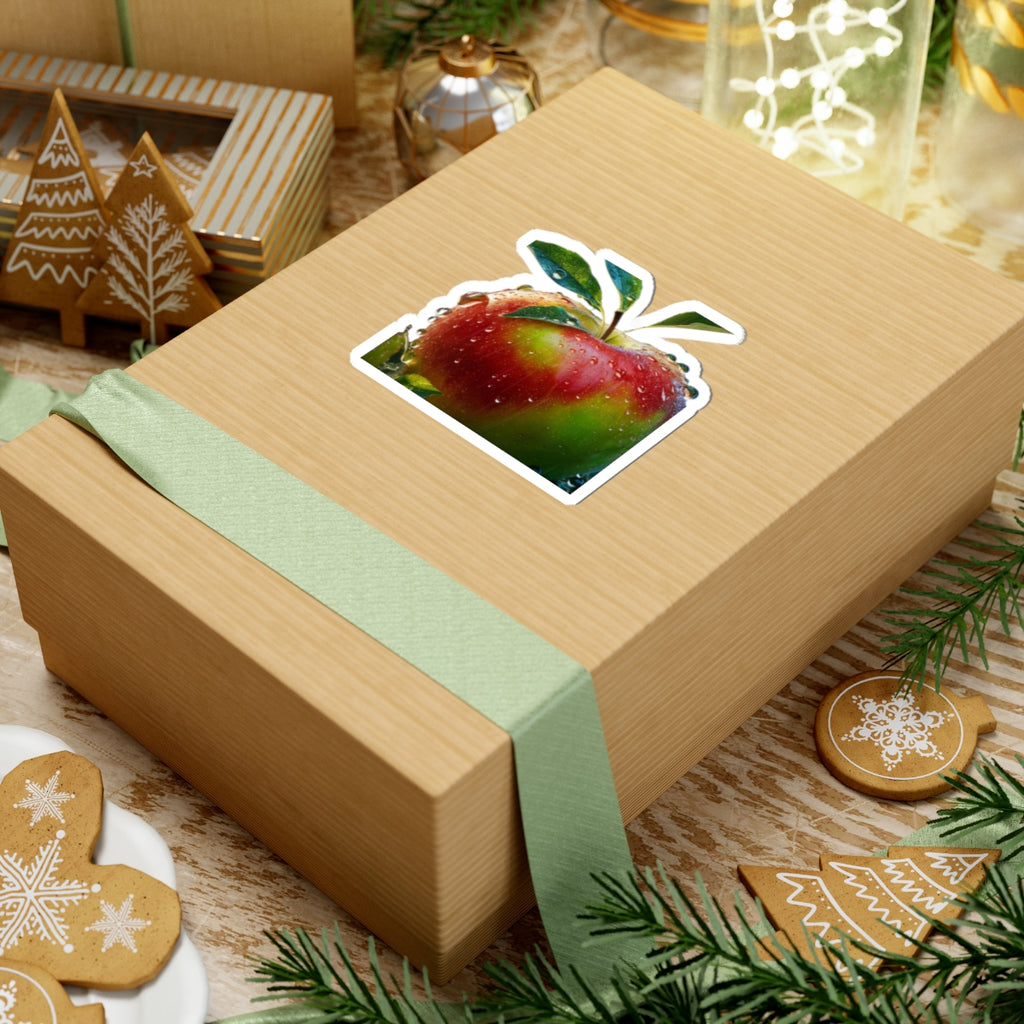 Vibrant Apple Kiss-Cut Stickers - Perfect for Laptops, Journals, Water Bottles, Gifts, and Home Decor
