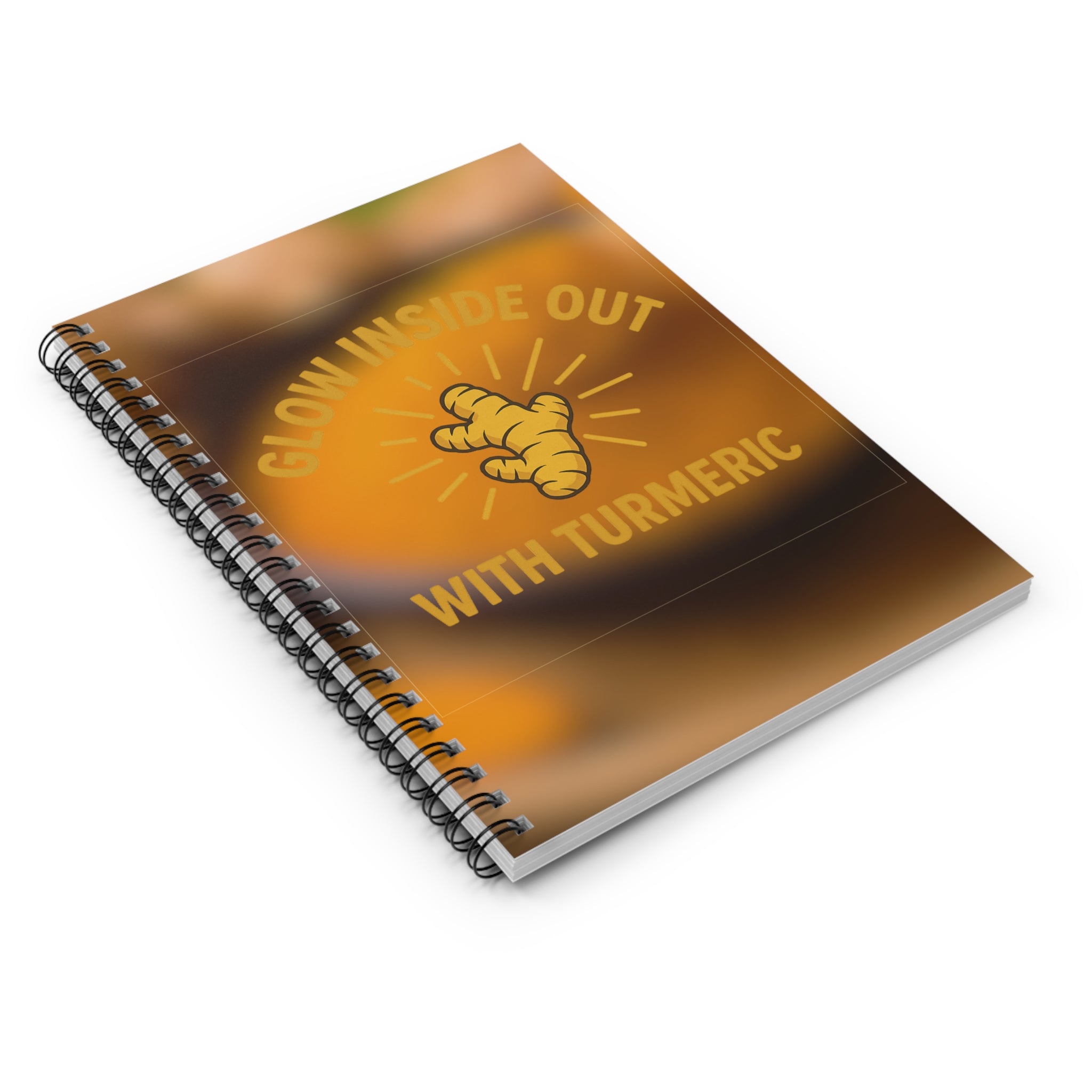 Glow Inside Out Spiral Notebook | Turmeric Motivational Journal, Gift for Wellness Enthusiasts, Self-Care Planner, Mindfulness [...]