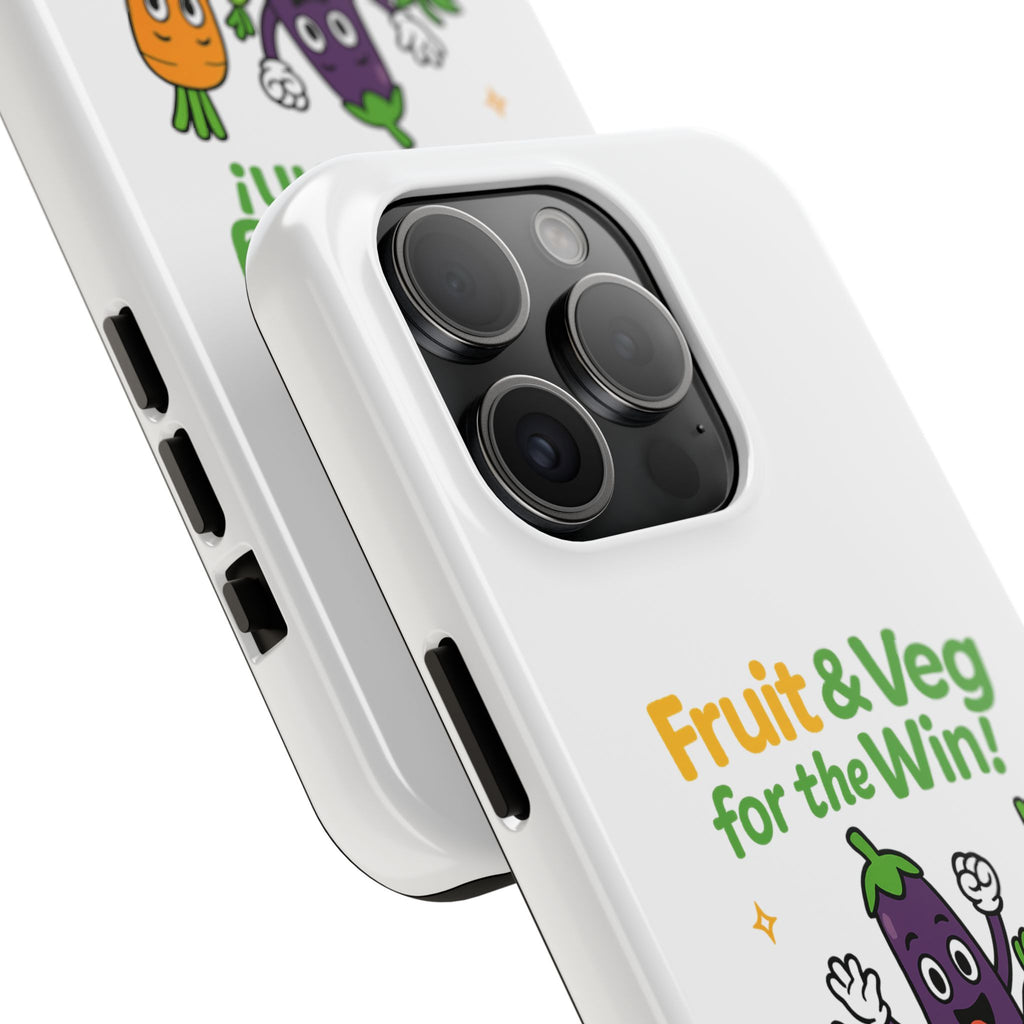 Phone Case — "Fruit & Veg for the Win!" Cute Healthy Veggie Design