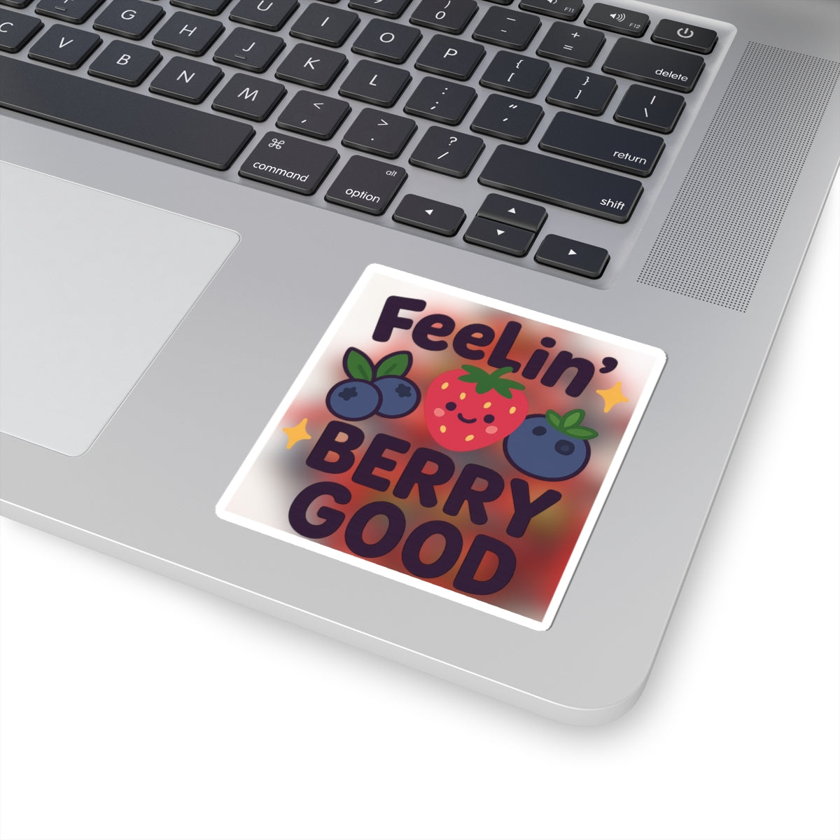 Fruity Vibes Kiss-Cut Stickers, Fun Laptop Stickers, Cute Decor, Berry Good Gift, Happy Mood Accessories