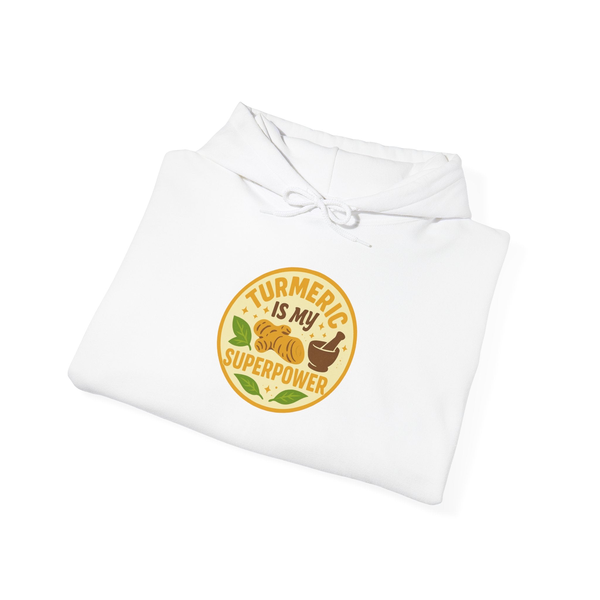 Turmeric Is My Superpower Sweatshirt | Unisex Heavy Blend Hoodie, Wellness Gift, Natural Living Apparel, Cozy Fashion, Healthy Lifestyle