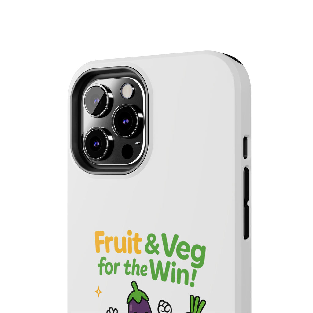 Phone Case — "Fruit & Veg for the Win!" Cute Healthy Veggie Design