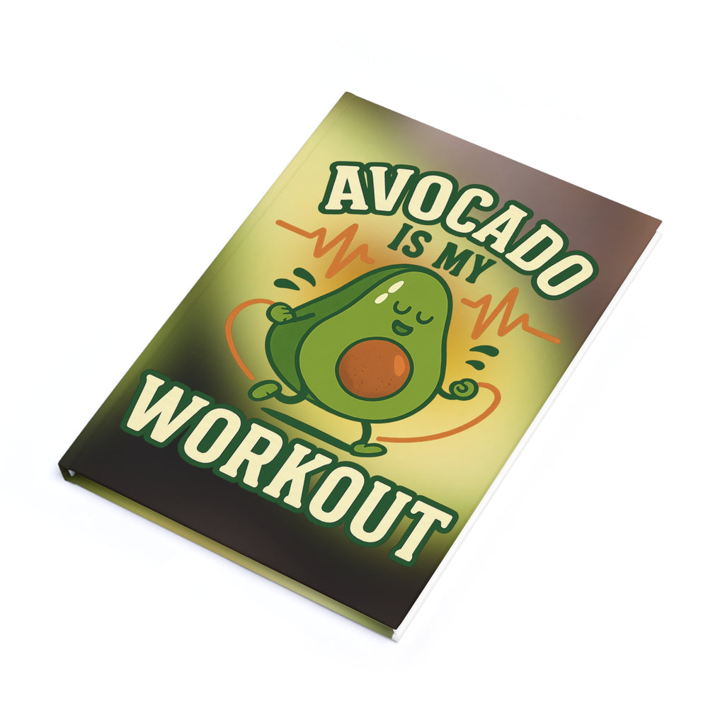Avocado-Themed A5 Hardcover Journal for Fitness Lovers | Workout Notebook, Cute Diary, Gift for Foodies, Personal Planner, Journal for [...]
