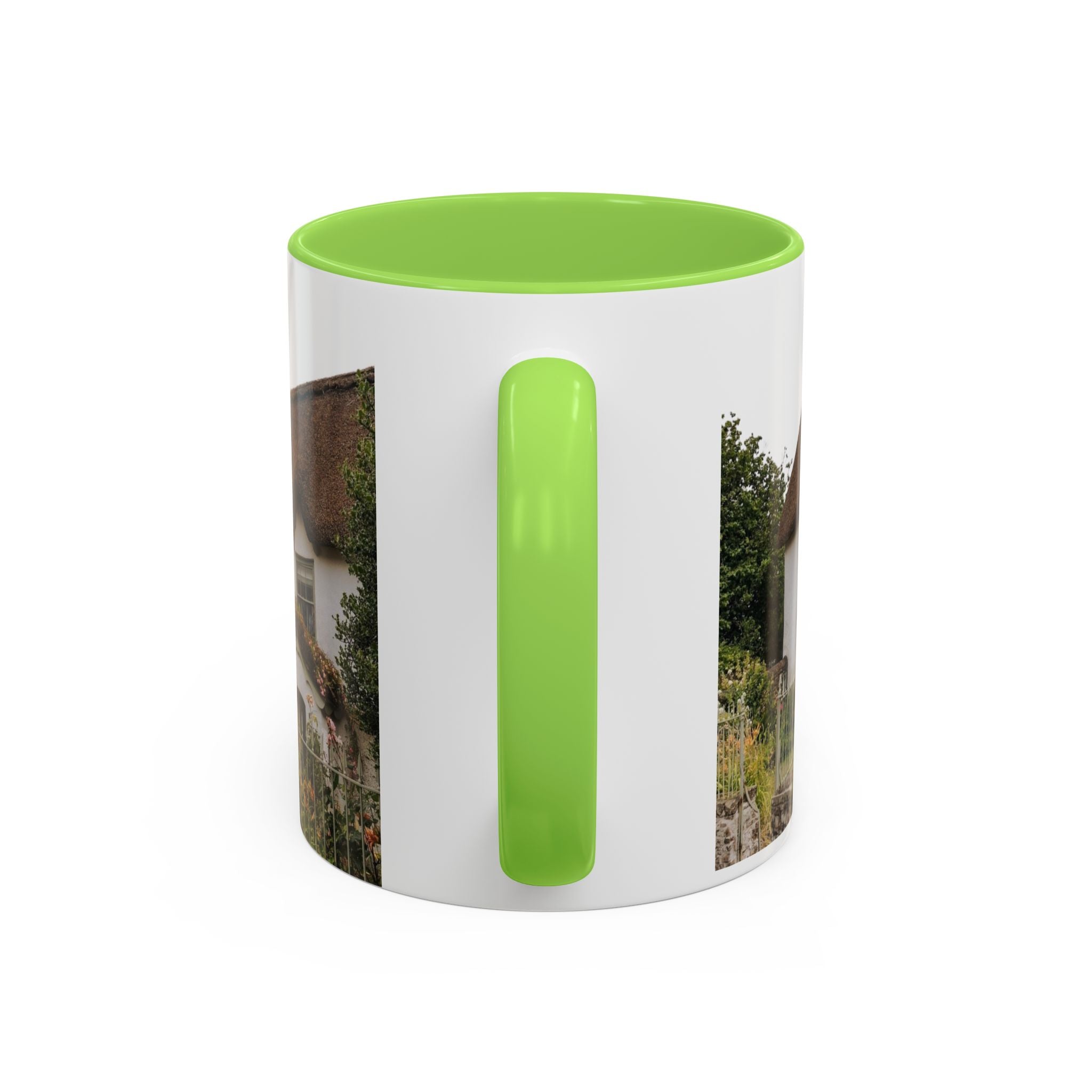 Thatched Cottage Photo Mug (11oz & 15oz) — Cozy English Cottage Scenic Coffee Cup