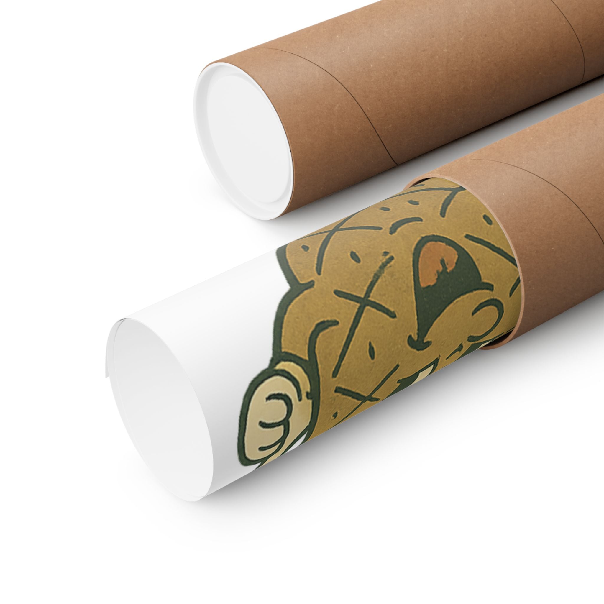 Eat Right Feel Bright Poster — Retro Fruit Kitchen Wall Art