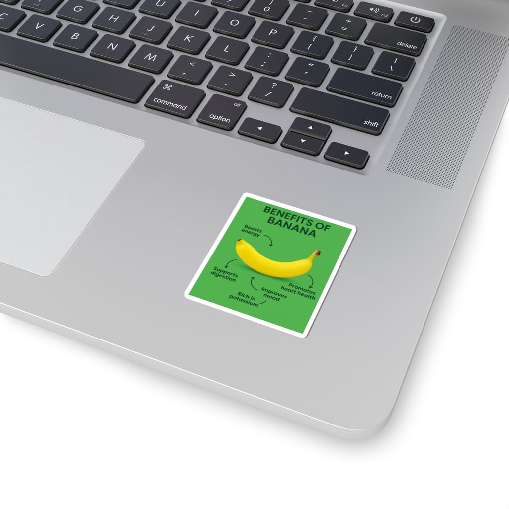 Banana Benefits Kiss-Cut Stickers - Fun, Educational, Colorful Decals for Laptops, Water Bottles, and Journals, Great Gift for Fruit [...]