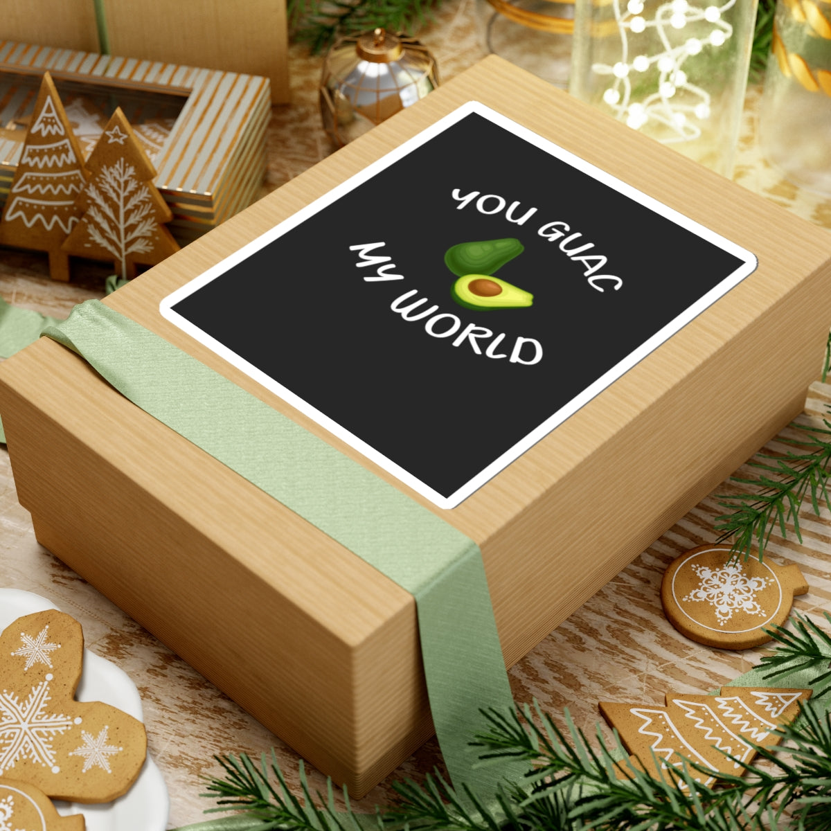 Avocado Kiss-Cut Stickers, Funny Avocado Art, Cute Sticker for Laptop, Gift for Food Lovers, Kitchen Decor, Humor Stickers