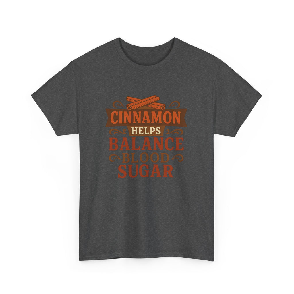 Cinnamon Wellness Tee - Balance Blood Sugar T-Shirt, Health Gift, Unisex Cotton Shirt, Herbal Remedies Apparel, Gift for Health Enthusiasts
