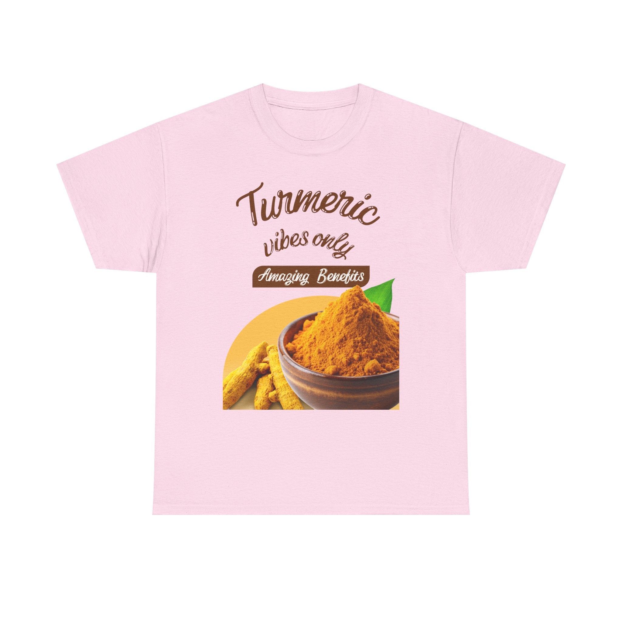 Turmeric Vibes Only Tee, Relaxed Unisex Cotton Shirt for Wellness Lovers, Great for Gifts, Health & Wellness Events, Casual Everyday Wear