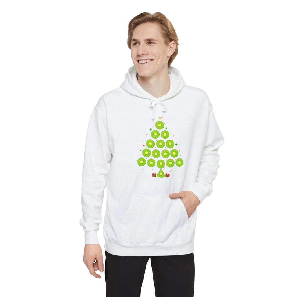Christmas Ornament Tree Hoodie — Green Bauble Holiday Sweatshirt