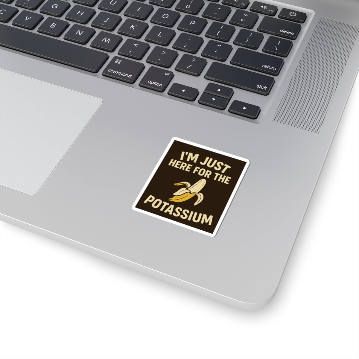 Funny Banana Kiss-Cut Stickers, Quirky Laptop Decals, Gift for Fruit Lovers, Humorous Home Decor, Potassium Humor Stickers