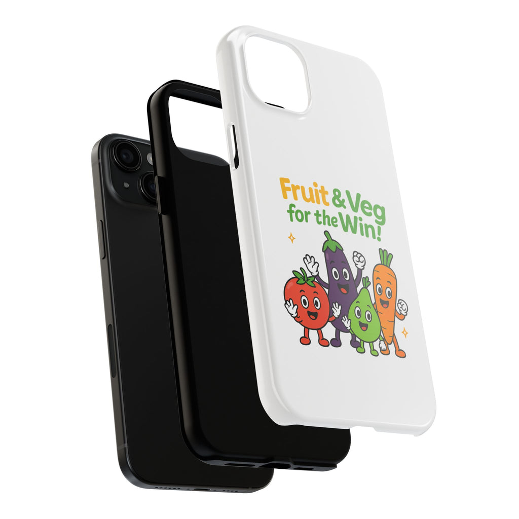 Phone Case — "Fruit & Veg for the Win!" Cute Healthy Veggie Design