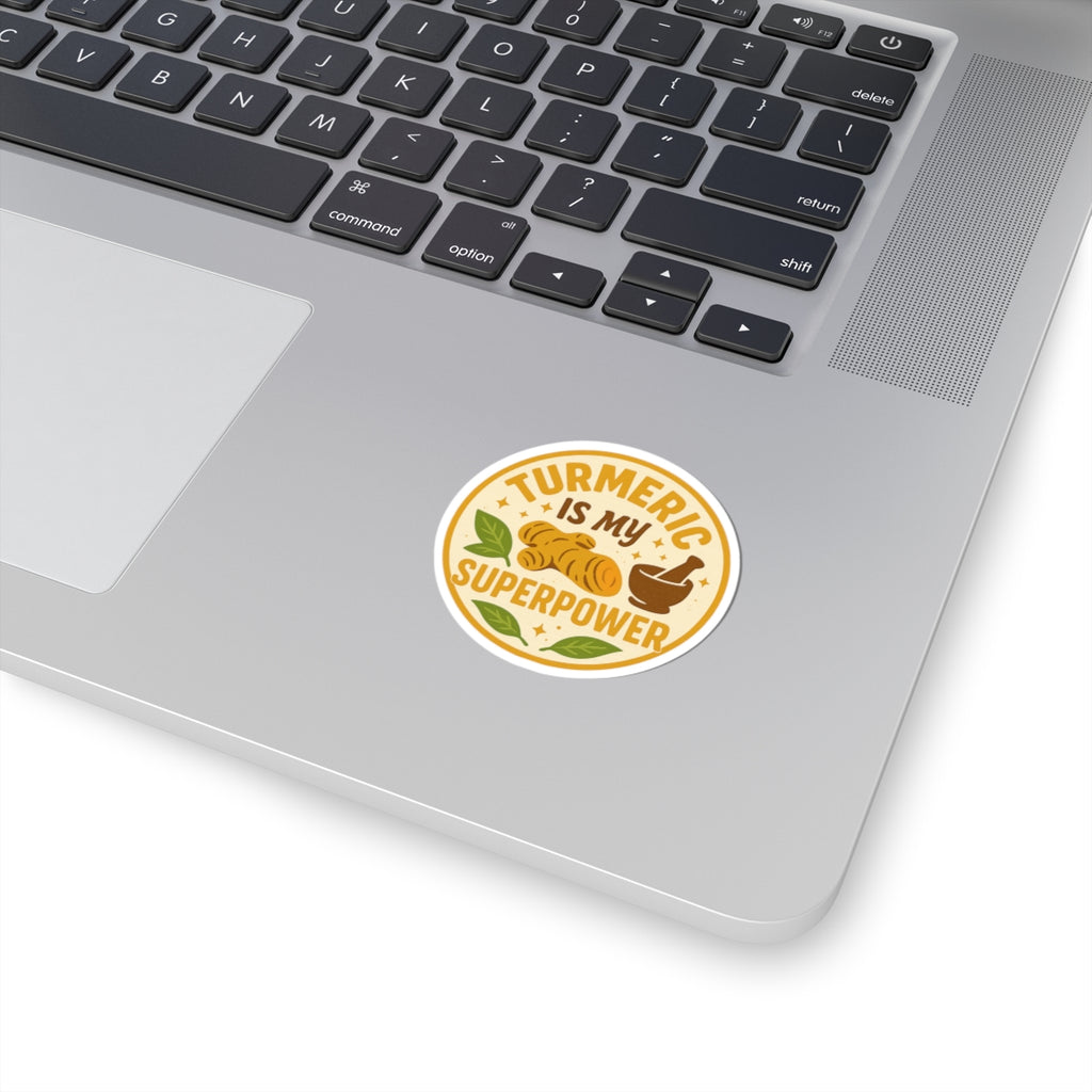 Turmeric Superpower Stickers - Wellness, Health, Decor, Gifts, Laptop Decor, Planner Accessories, Kitchen Essentials