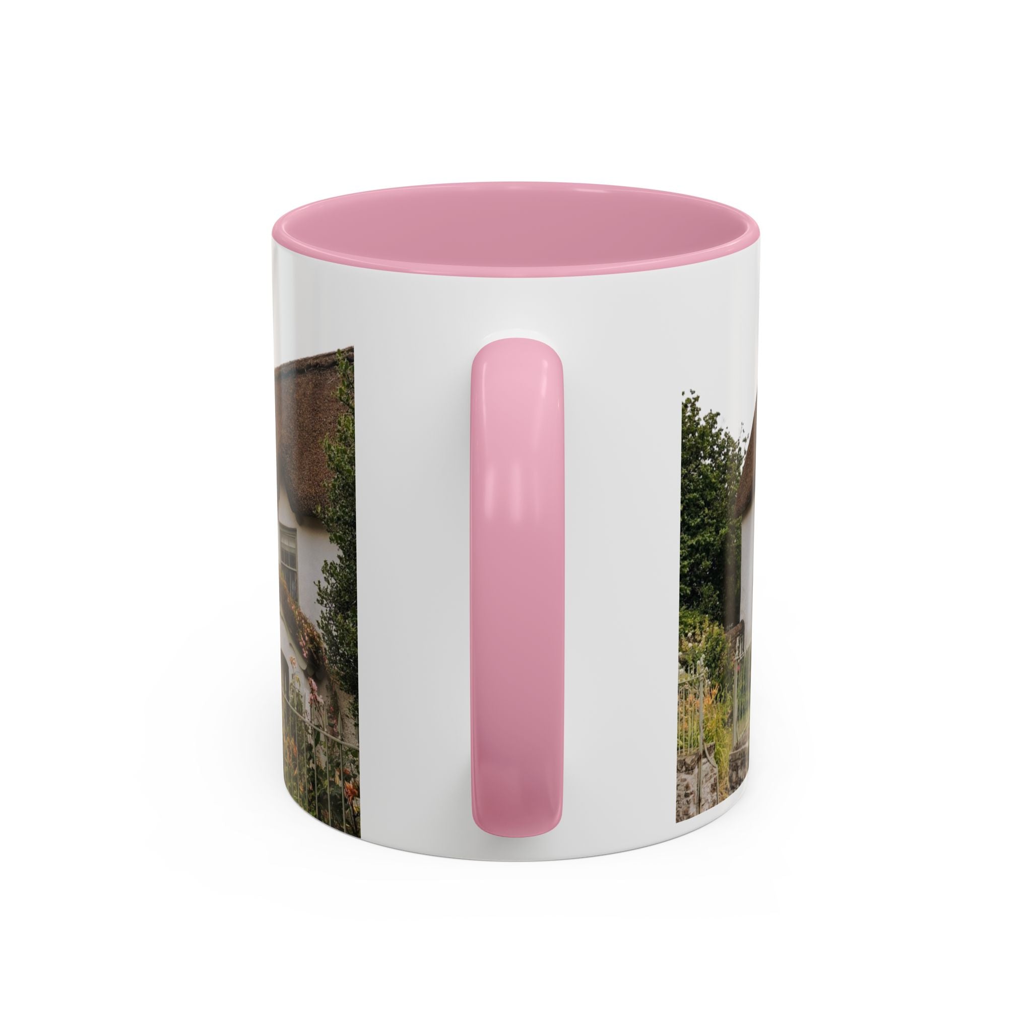 Thatched Cottage Photo Mug (11oz & 15oz) — Cozy English Cottage Scenic Coffee Cup