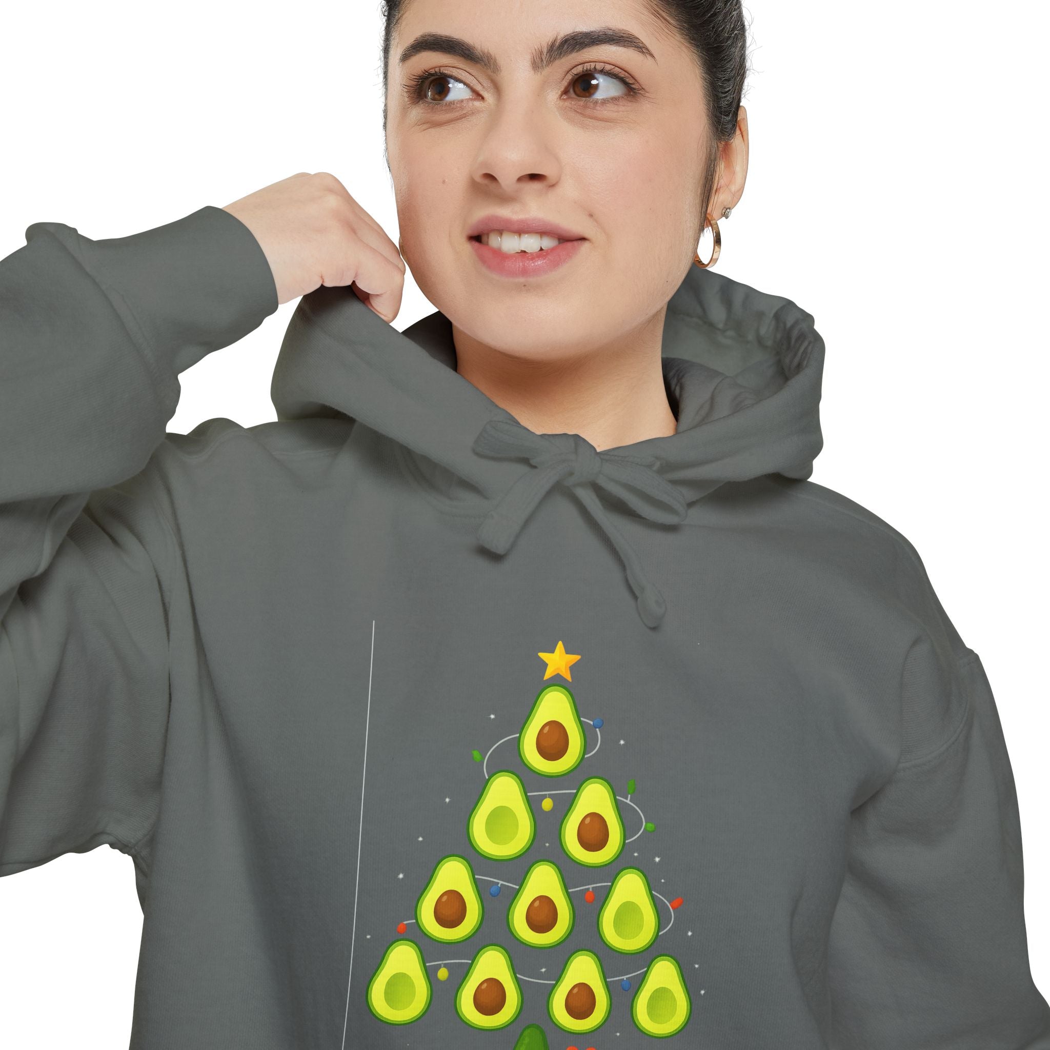 Avocado Christmas Tree Hoodie — Cute Holiday Avocado Tree Sweatshirt