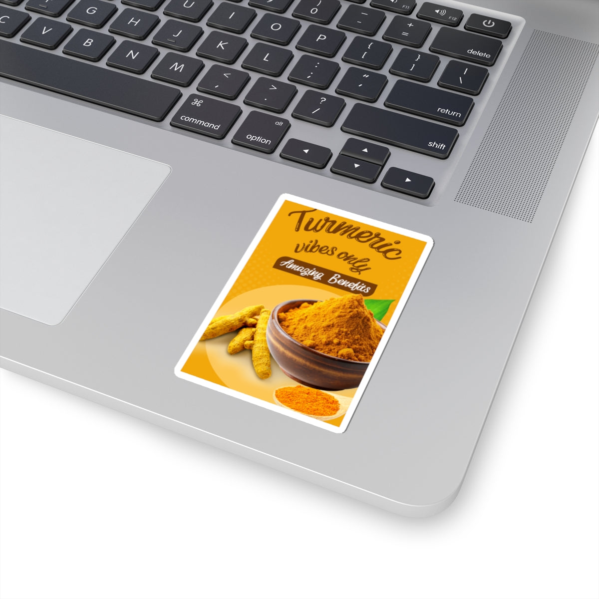 Turmeric Vibes Only Stickers | Health and Wellness Decor, Laptop Accessories, Gift for Yogis, Kitchen Decor, Nature Lovers