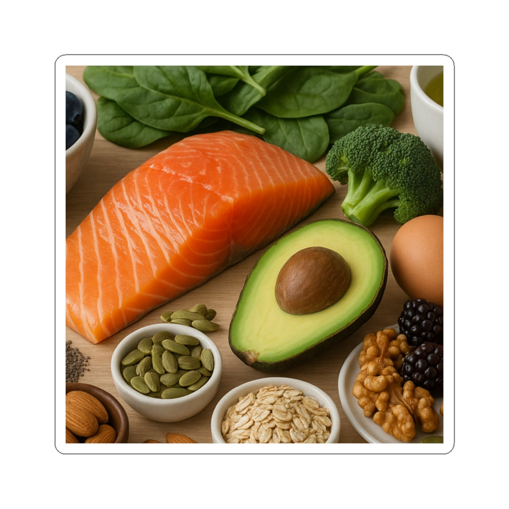 Healthy Food Kiss-Cut Stickers for Meal Prep Enthusiasts, Kitchen Decor, Planner Accessories, Gift for Foodies, Nutrition Lovers