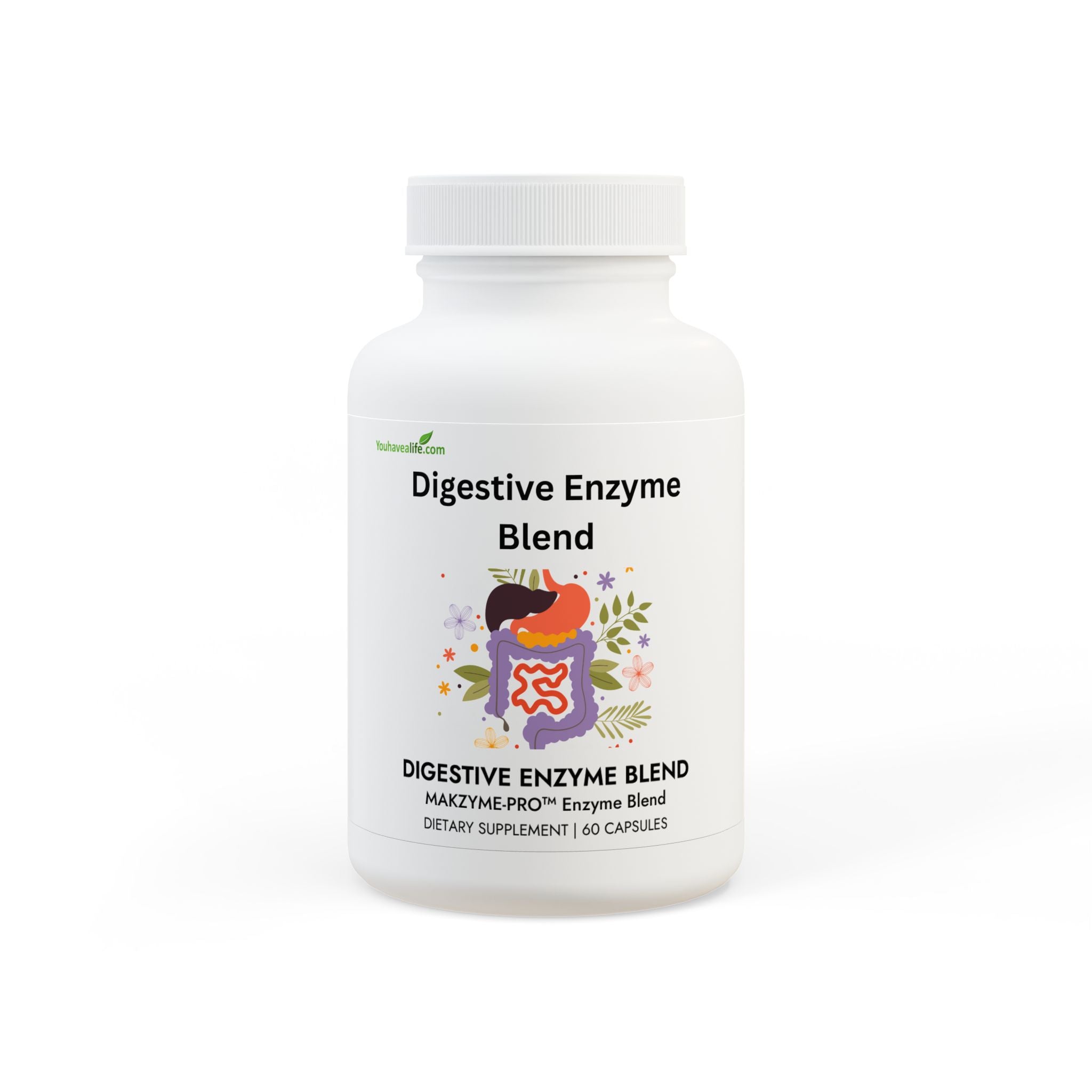 Digestive Enzyme Blend Supplement (60 Capsules)