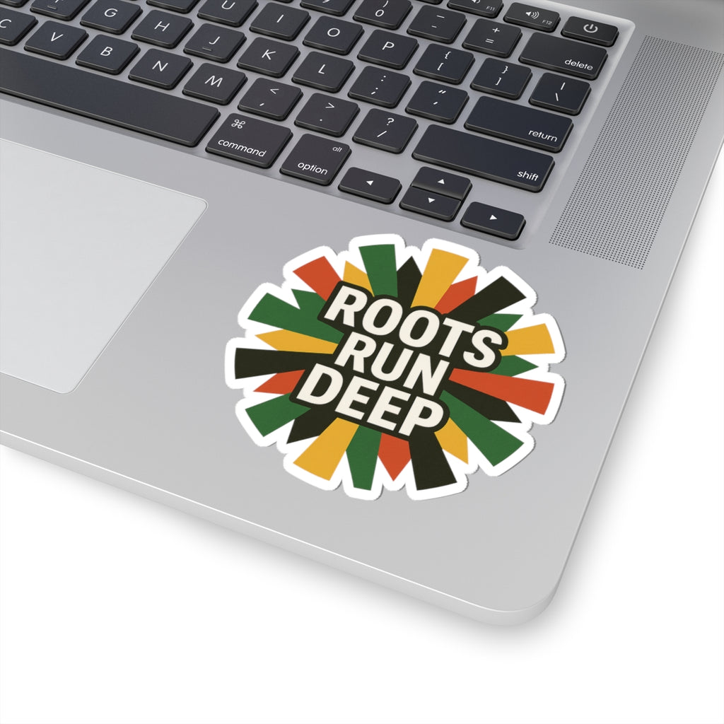 Vibrant Roots Run Deep Kiss-Cut Stickers for Personal Expression