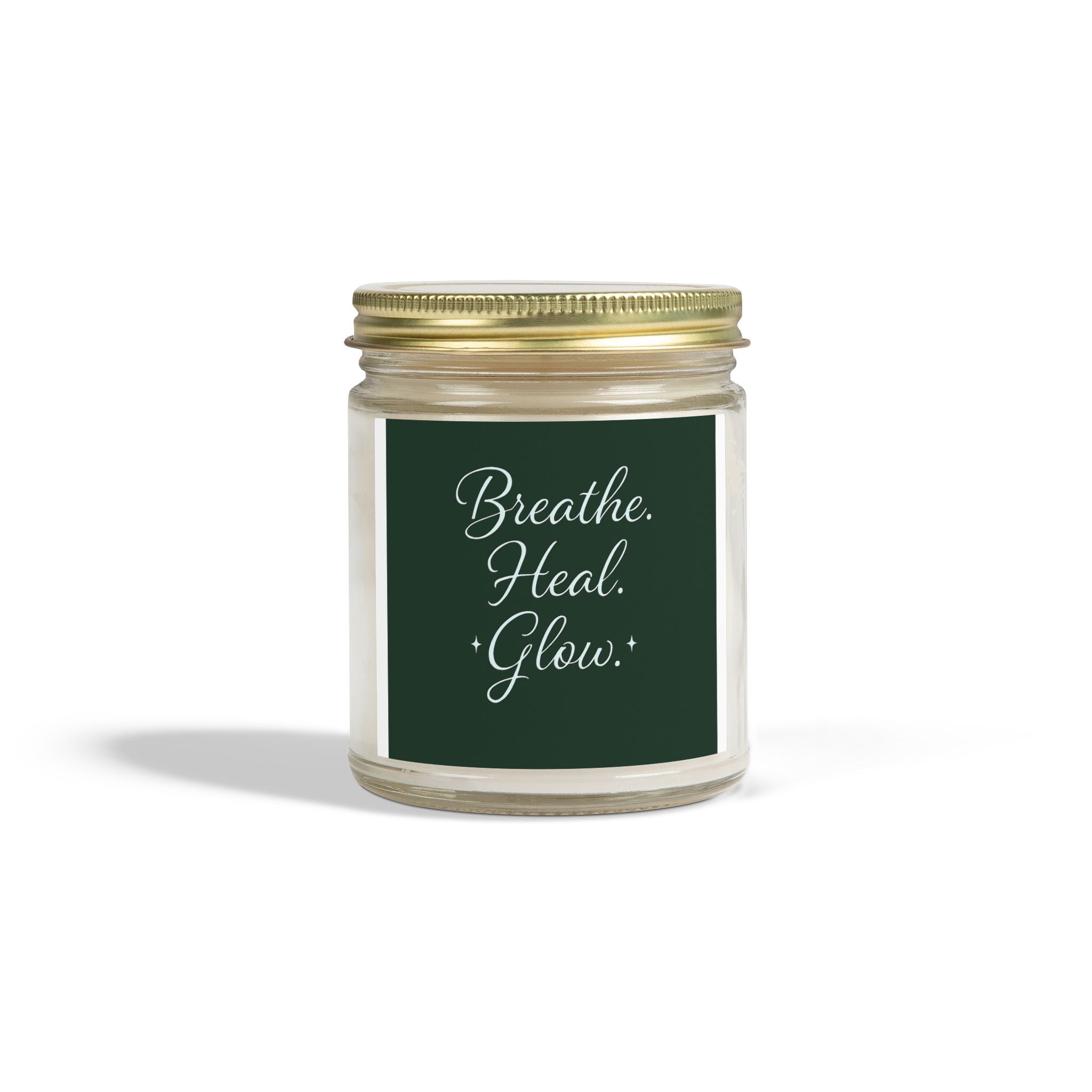 Breathe. Heal. Glow. Scented Candle - Relaxing Gift, Home Decor, Spa Experience, Aromatherapy, Wellness