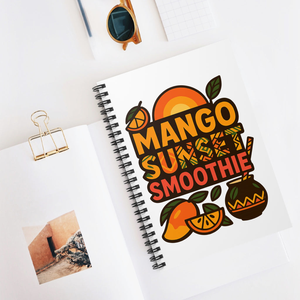 Mango Sunset Smoothie Spiral Notebook