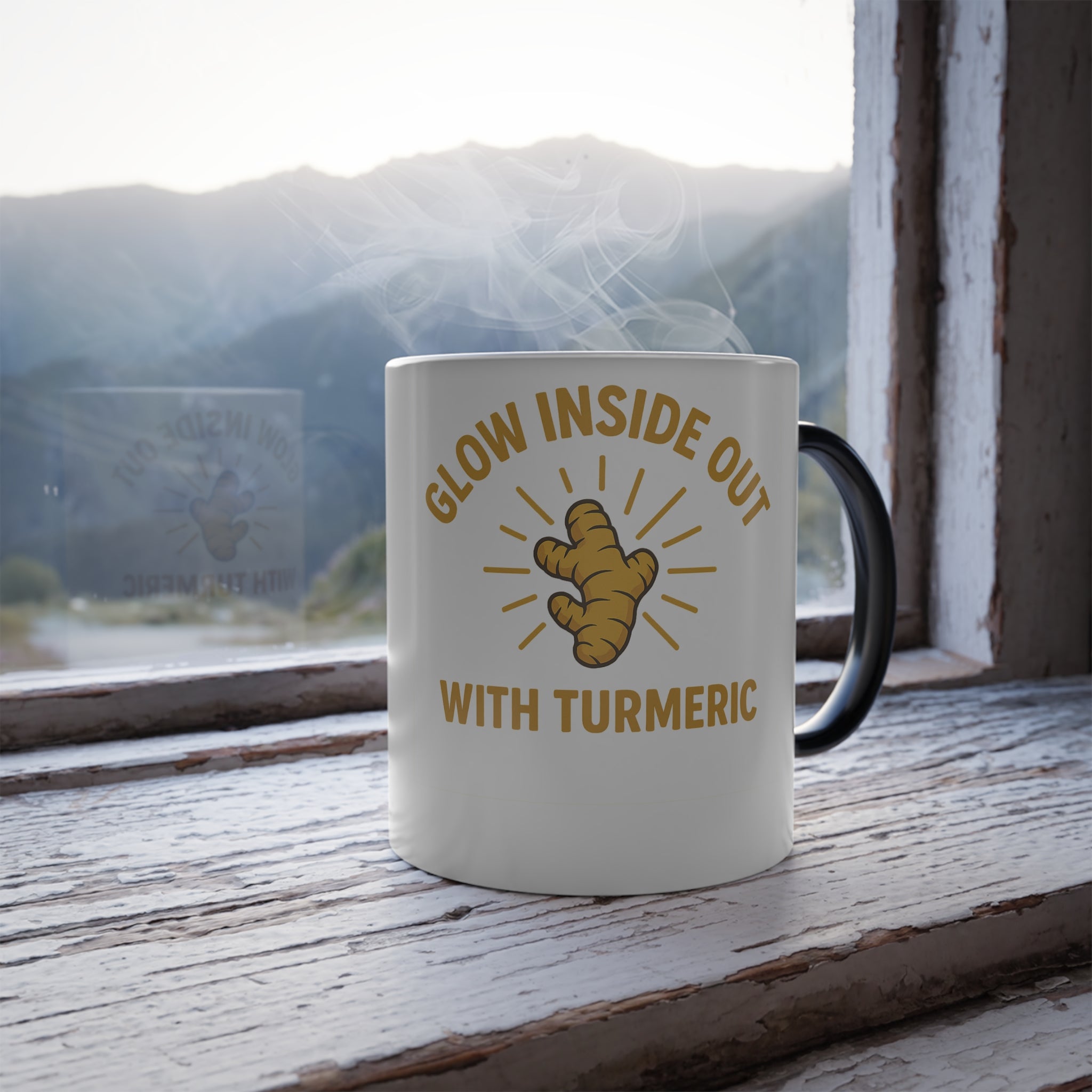 Color-Changing Mug – "Glow Inside Out with Turmeric" 11oz
