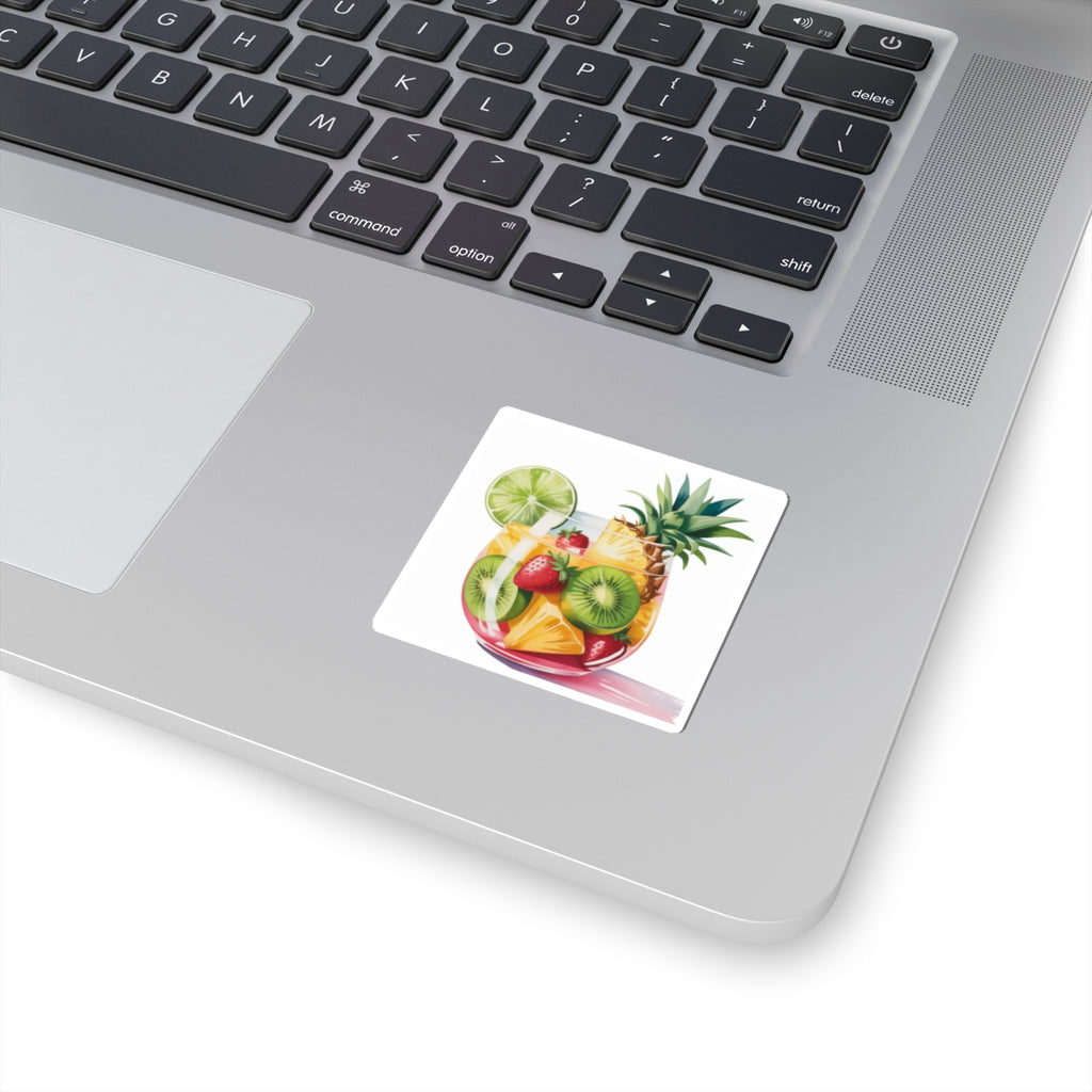 Tropical Fruit Stickers - Vibrant, Fun Vinyl Decals for Crafting, Journaling, Party Favors, Laptop Decoration, Summer Vibes