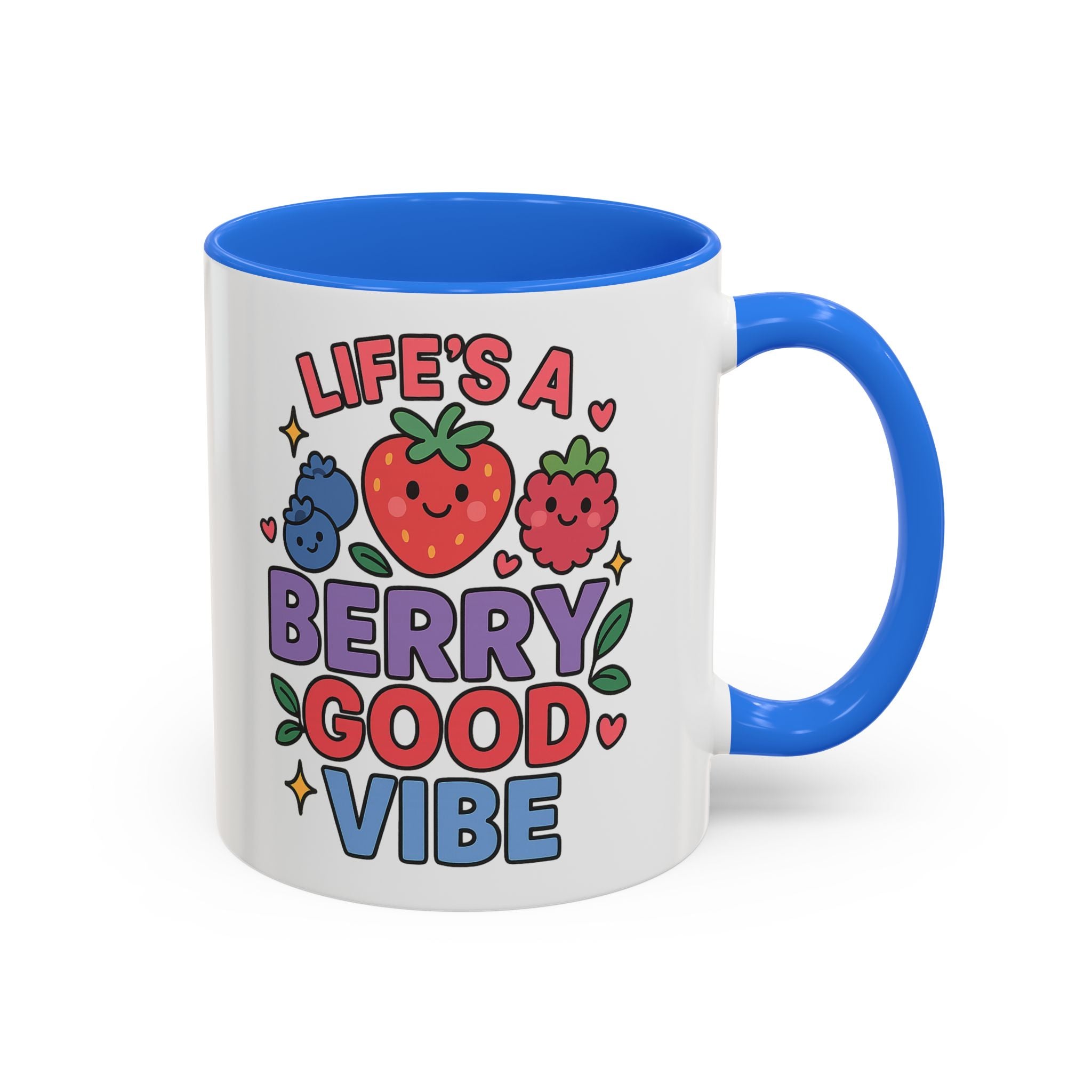 Berry Good Vibe Mug — Cute Fruit Illustration Coffee Cup (11oz & 15oz)