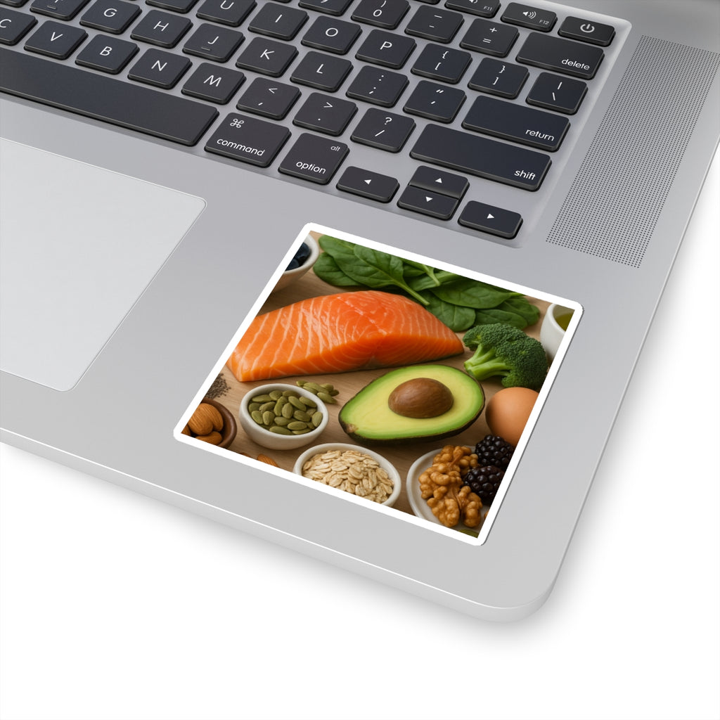 Healthy Food Kiss-Cut Stickers for Meal Prep Enthusiasts, Kitchen Decor, Planner Accessories, Gift for Foodies, Nutrition Lovers