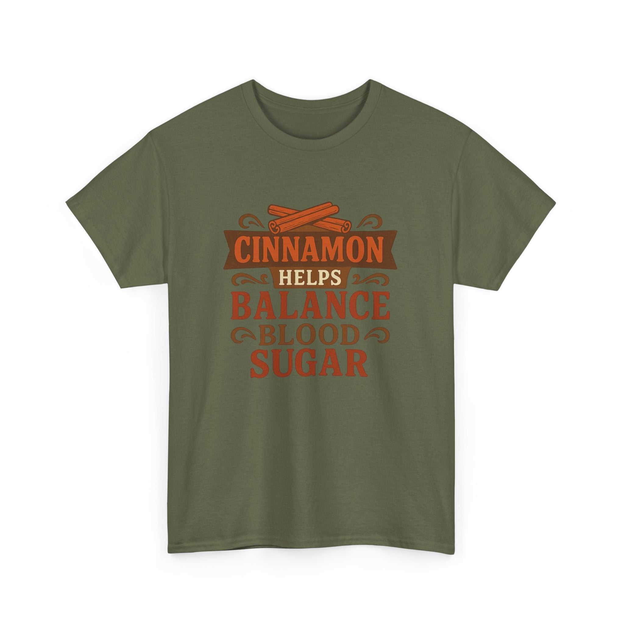 Cinnamon Wellness Tee - Balance Blood Sugar T-Shirt, Health Gift, Unisex Cotton Shirt, Herbal Remedies Apparel, Gift for Health Enthusiasts