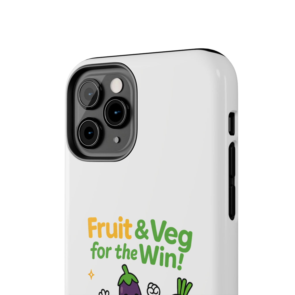 Phone Case — "Fruit & Veg for the Win!" Cute Healthy Veggie Design
